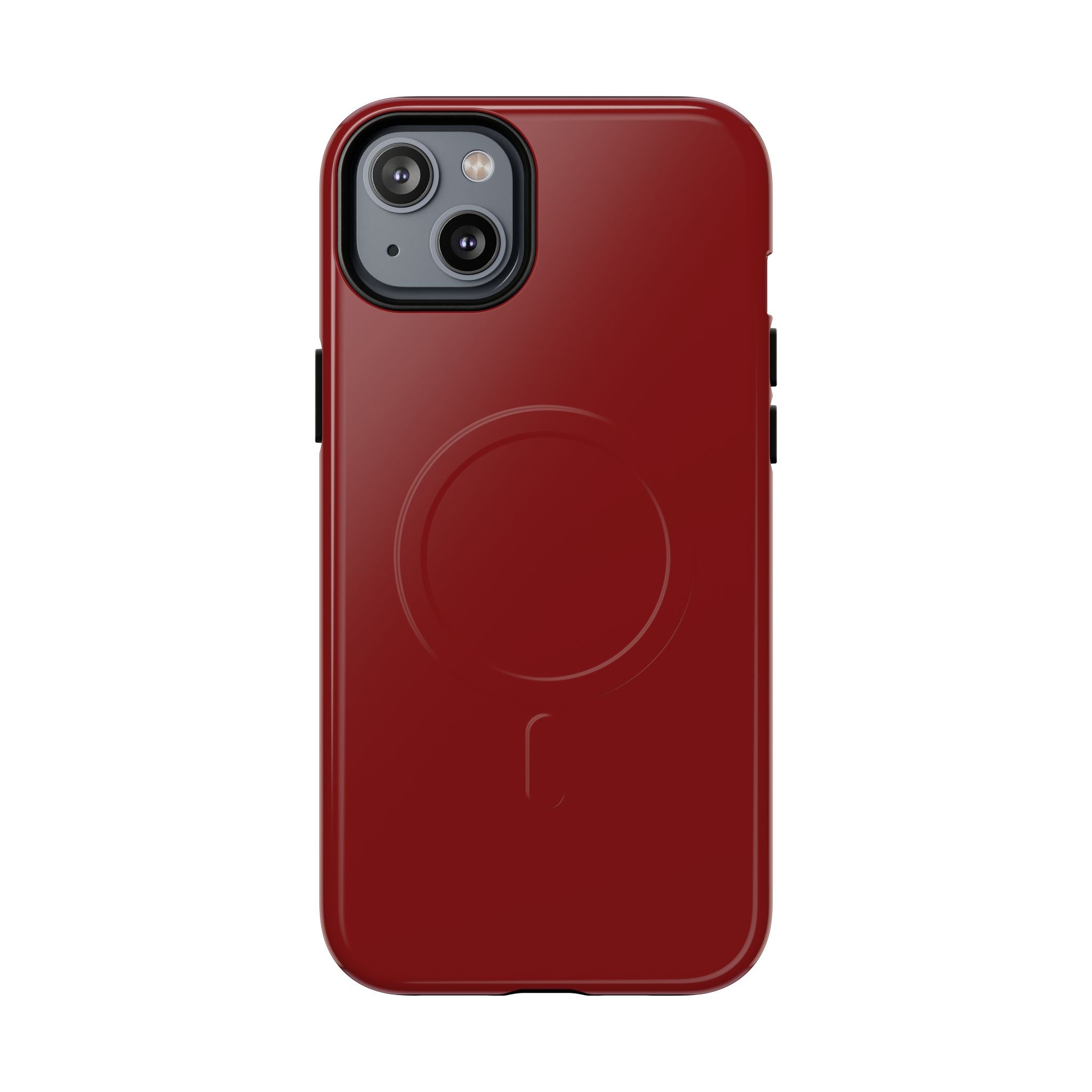 Dark Red MagSafe Protective Phone Case