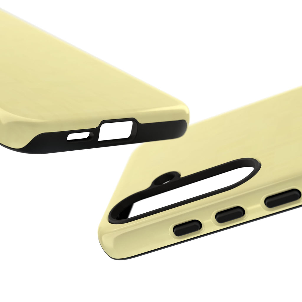 Pale Yellow Protective Phone Case