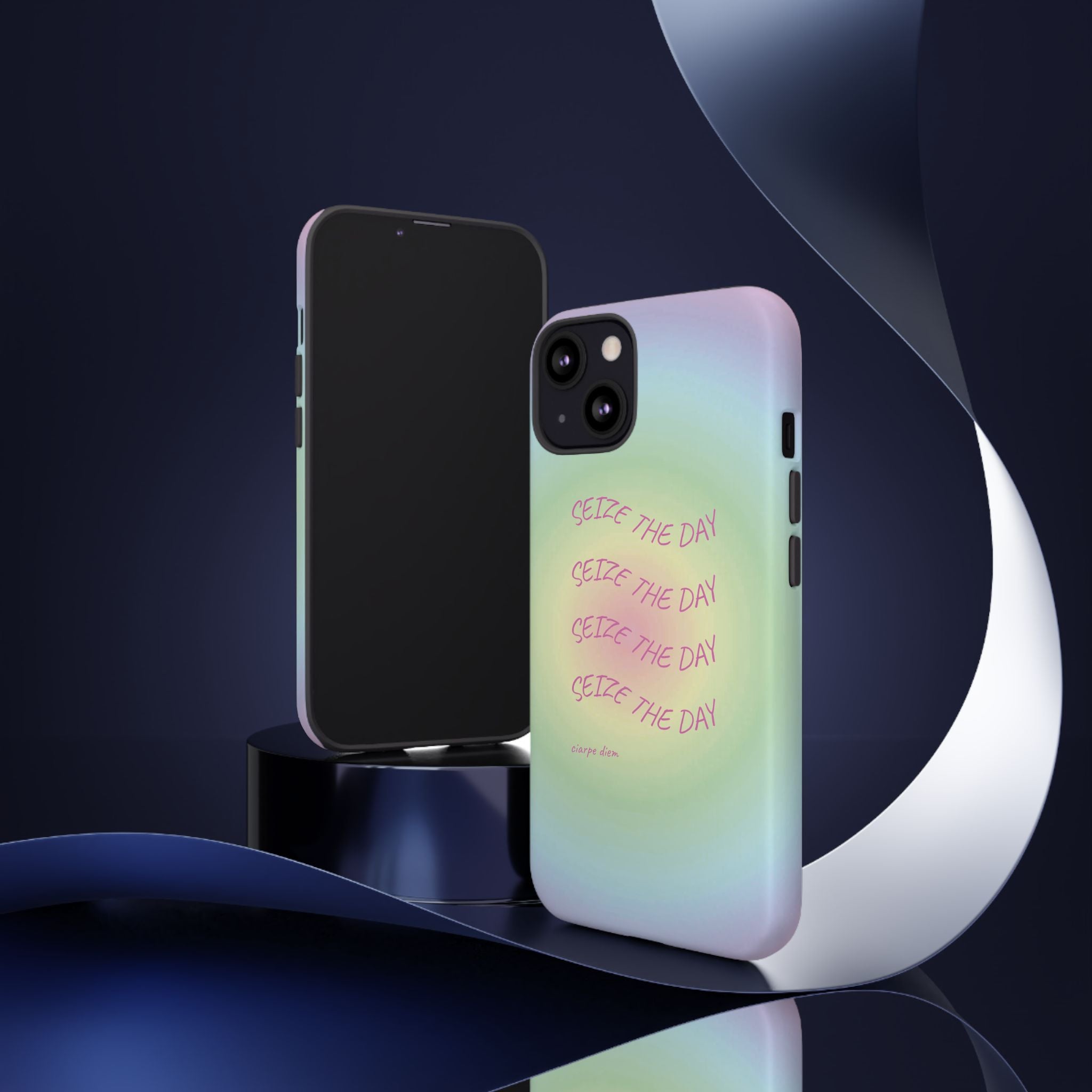 Bermuda Halo Seize The Day Pastel Gradient Tough Phone Case