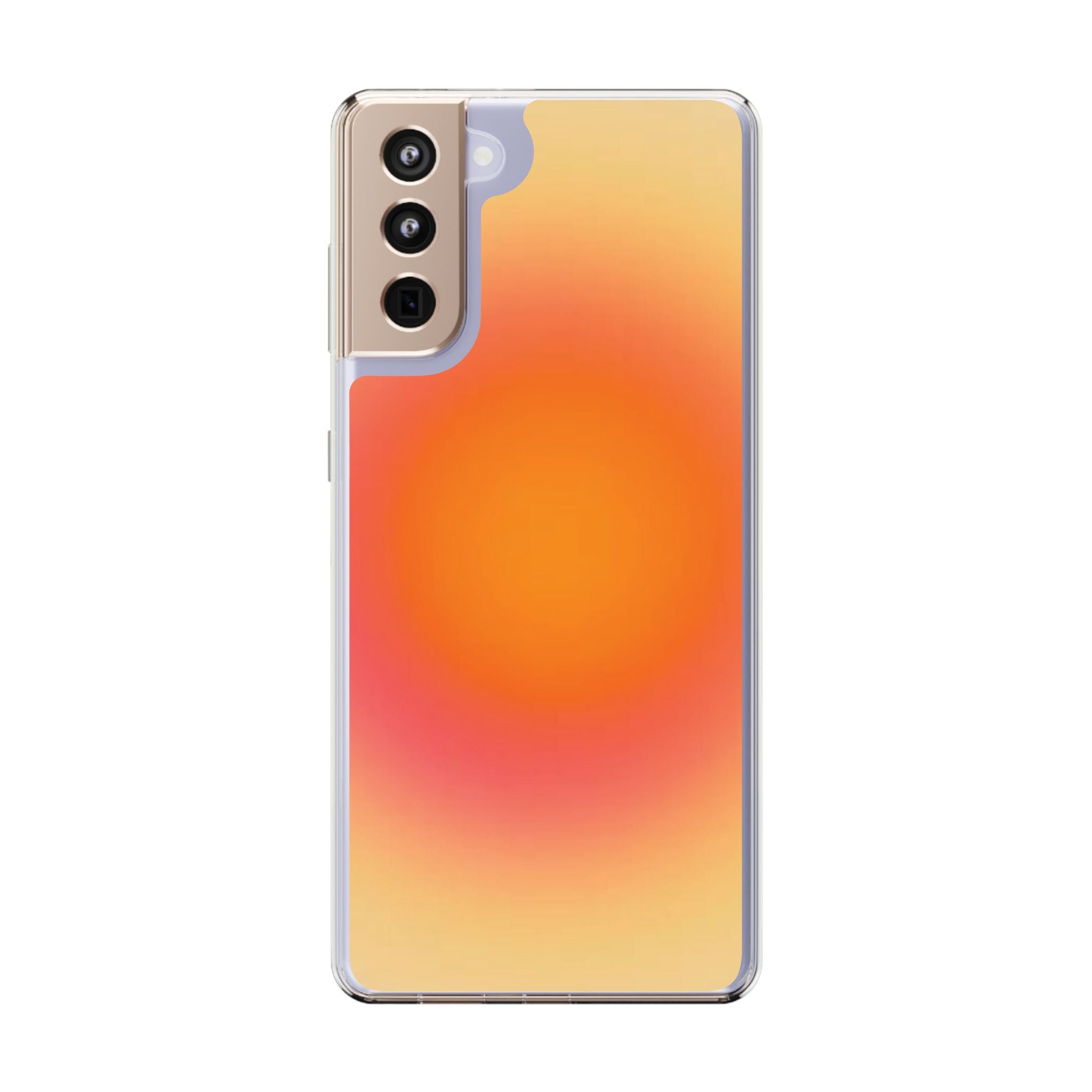 Clear Sunburst Protective Phone Case