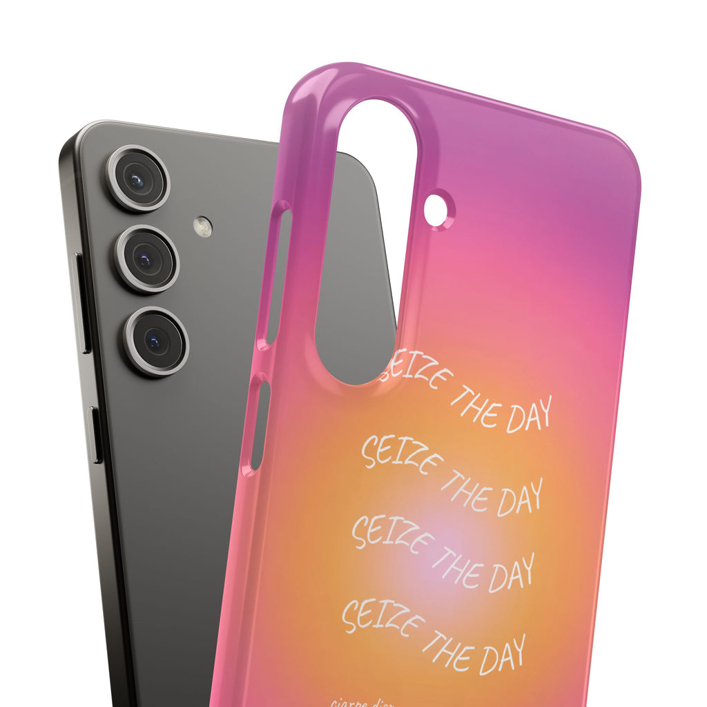 Carpe Diem Sunburst Gradient Snap Phone Case