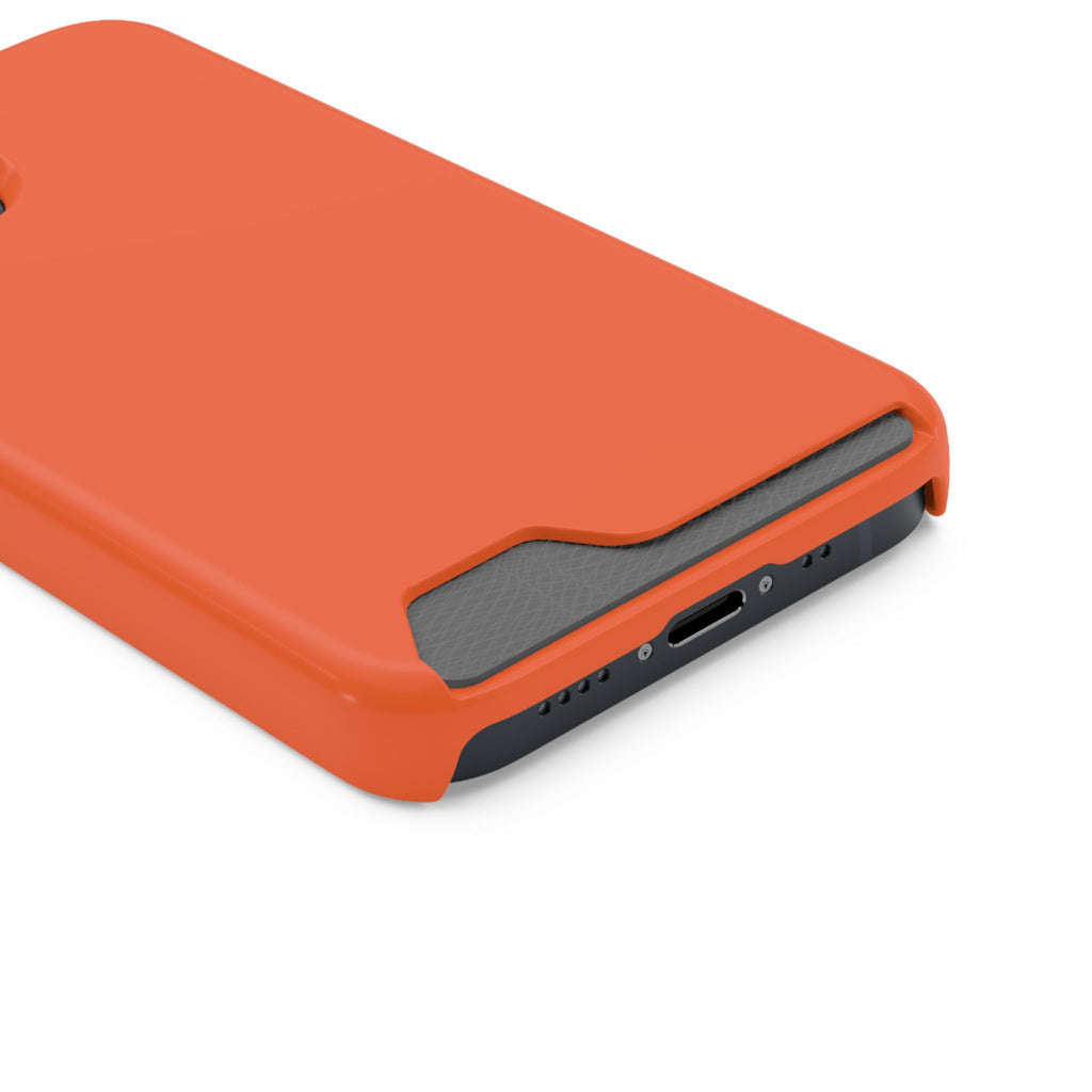 Orange Card-Holder Phone Case
