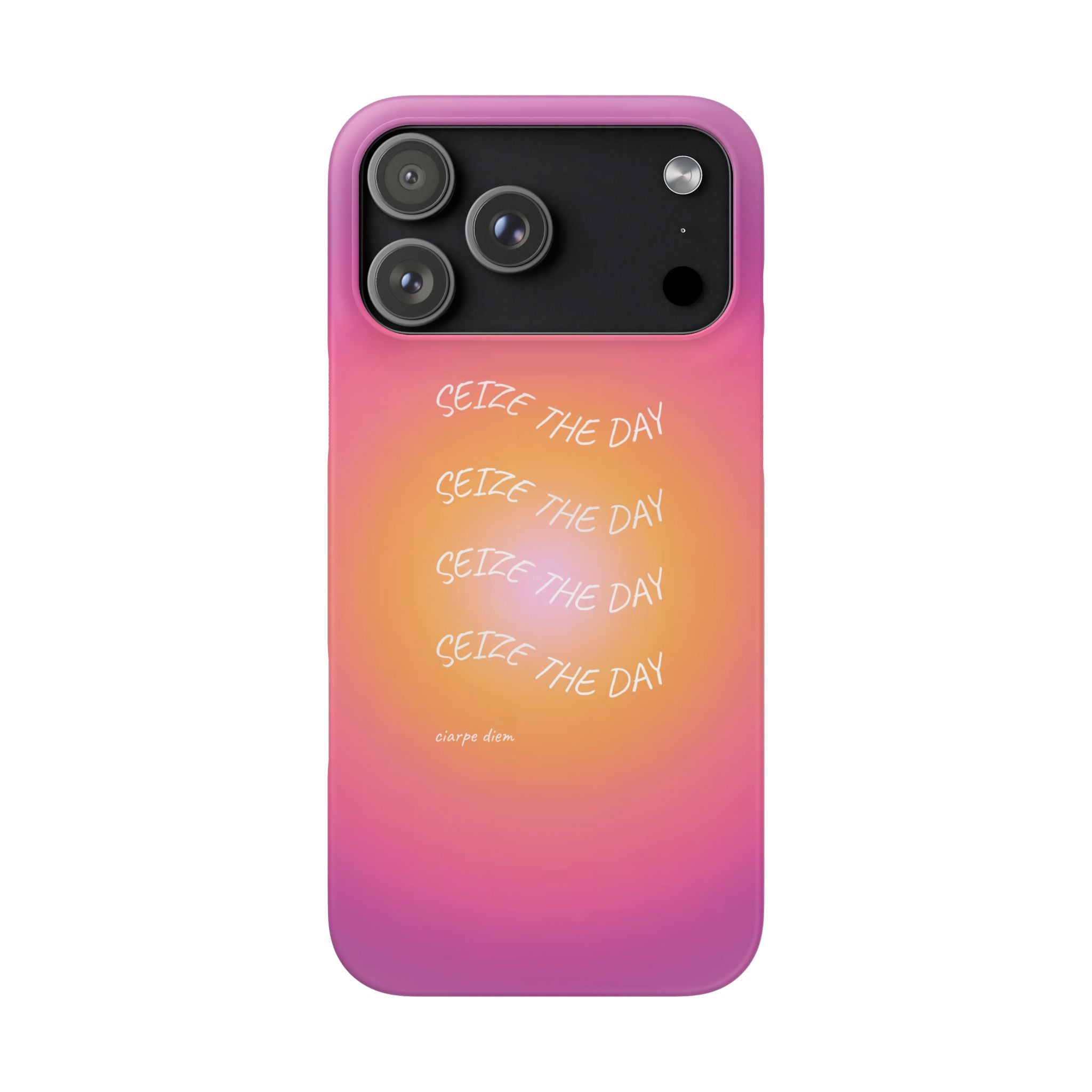 Carpe Diem Sunburst Gradient Snap Phone Case
