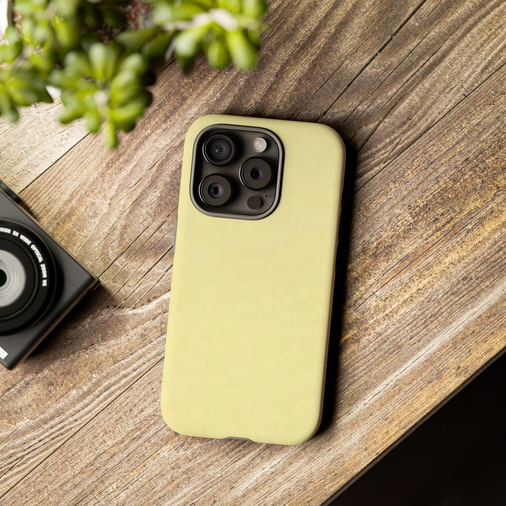Pale Yellow Protective Phone Case