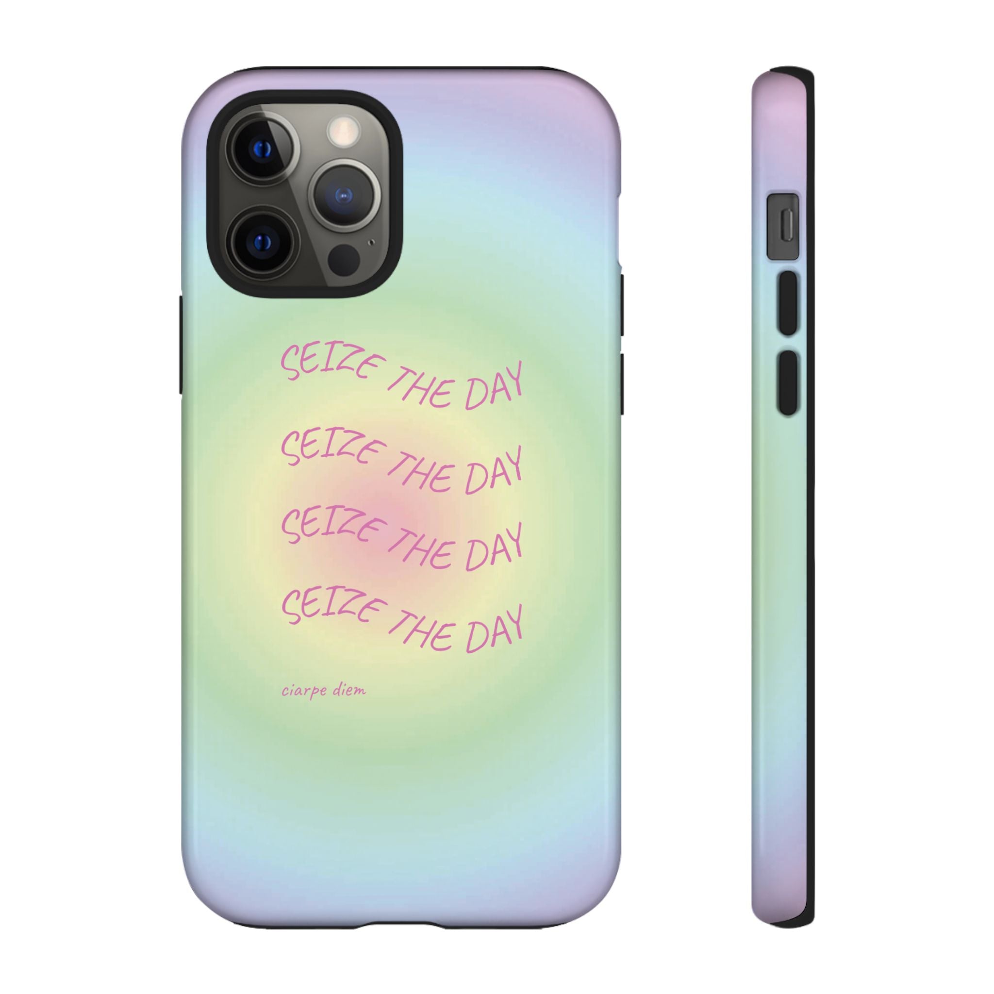 Bermuda Halo Seize The Day Pastel Gradient Tough Phone Case