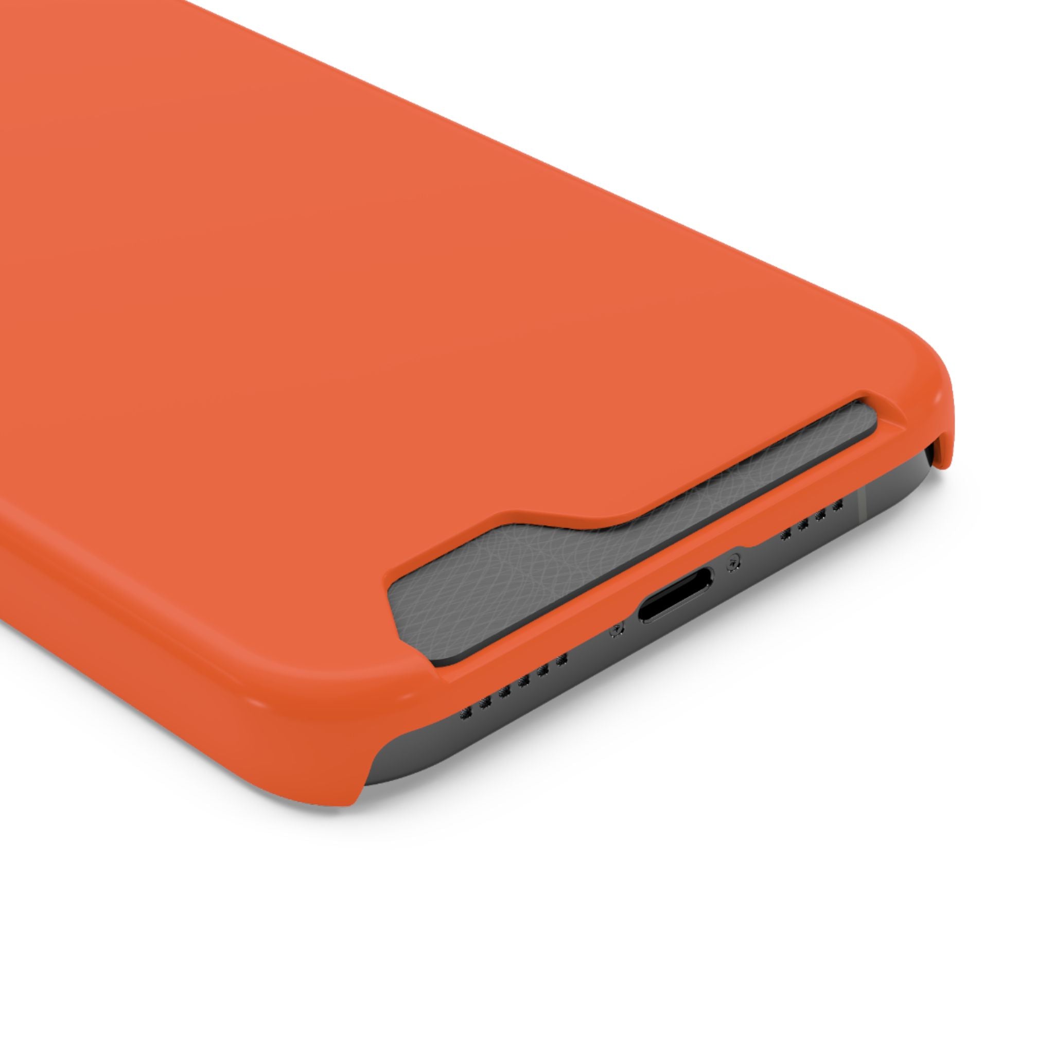 Orange Card-Holder Phone Case