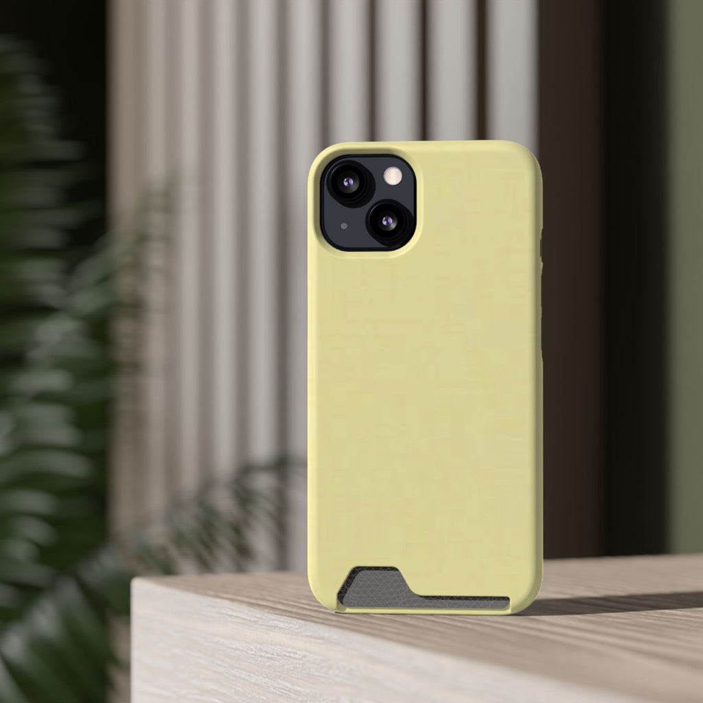 Pale Yellow Card-Holder Phone Case