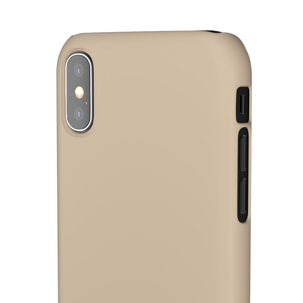 Beige Snap Phone Case