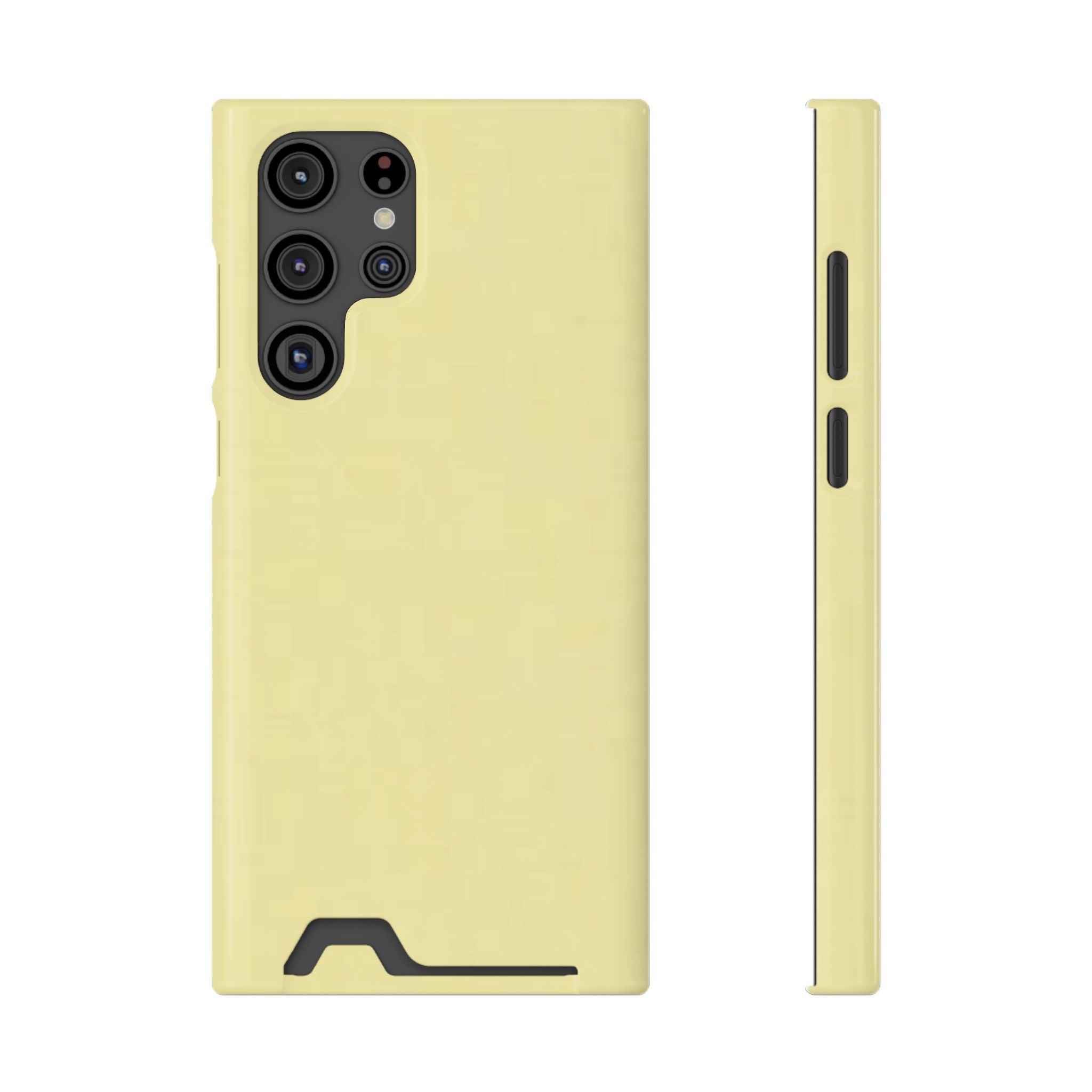 Pale Yellow Card-Holder Phone Case