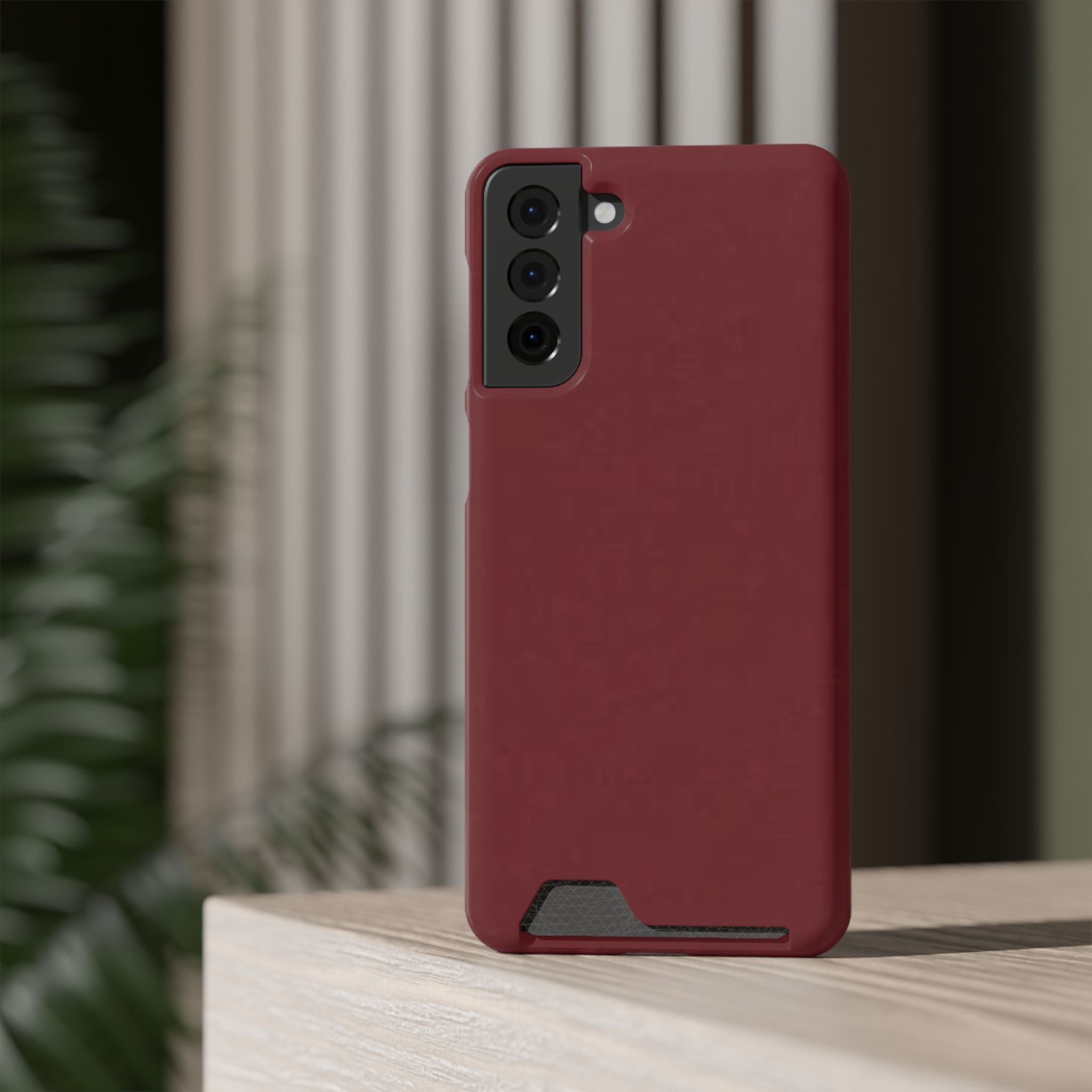 Dark Cherry Card Holder Phone Case