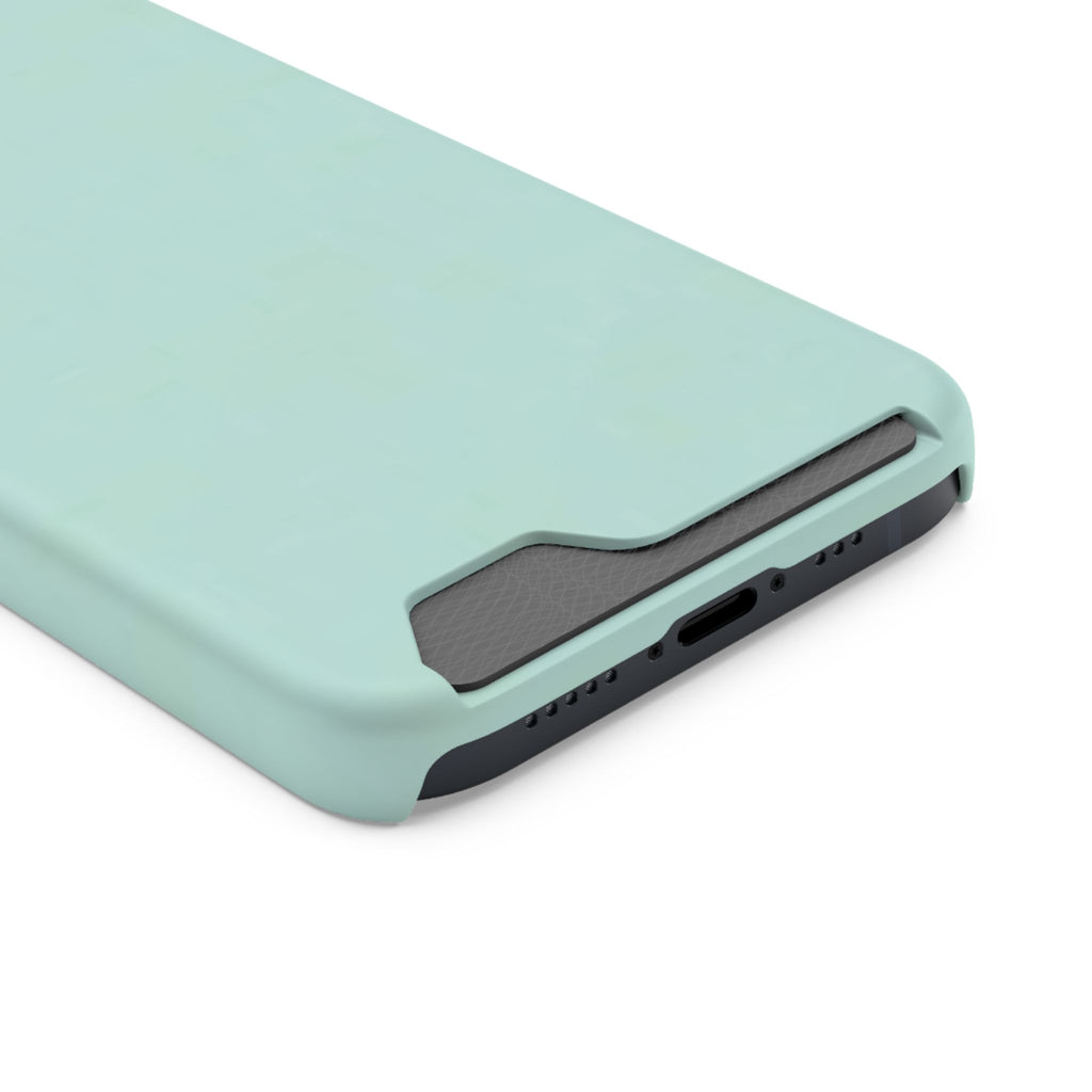 Light Mint Card Holder Phone Case