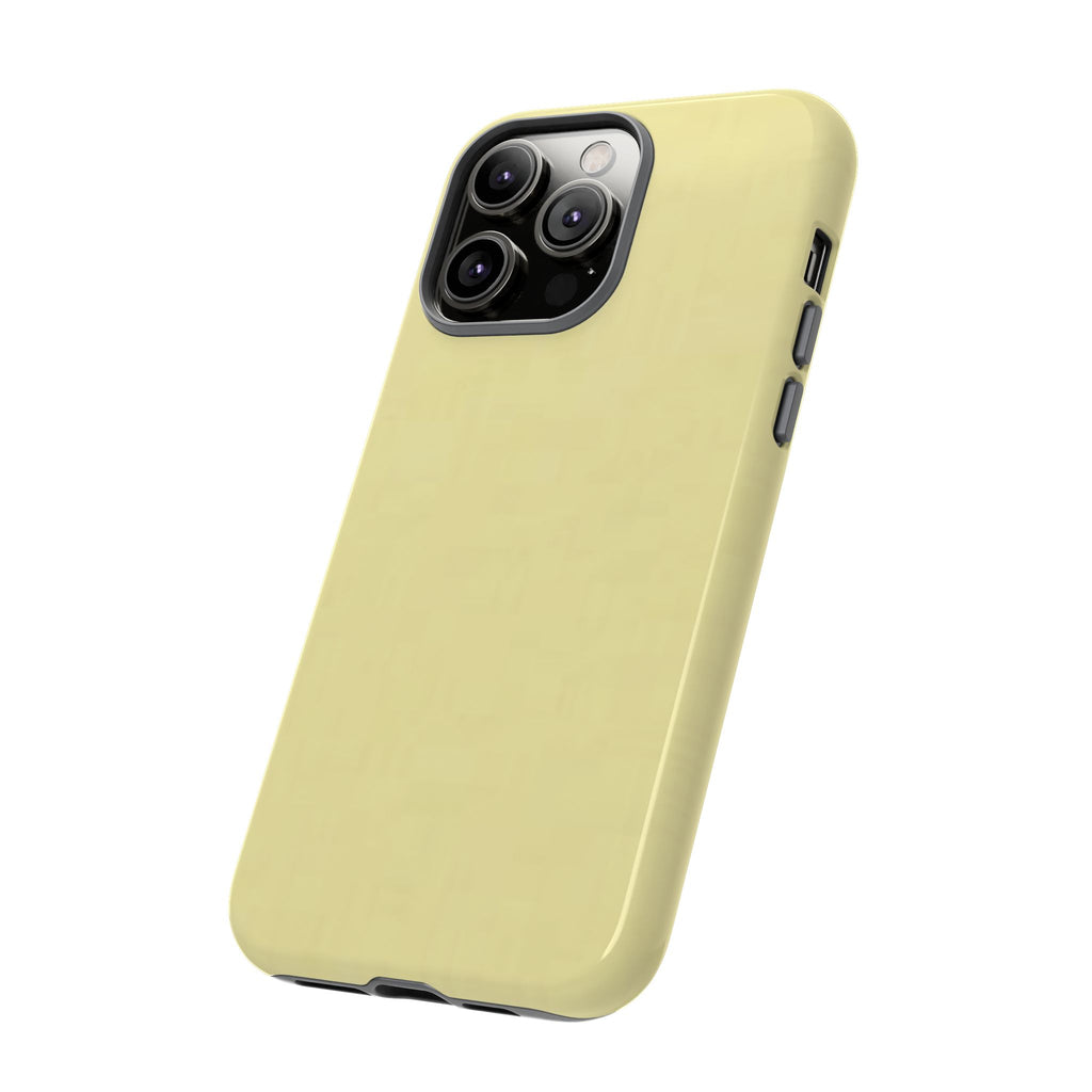 Pale Yellow Protective Phone Case