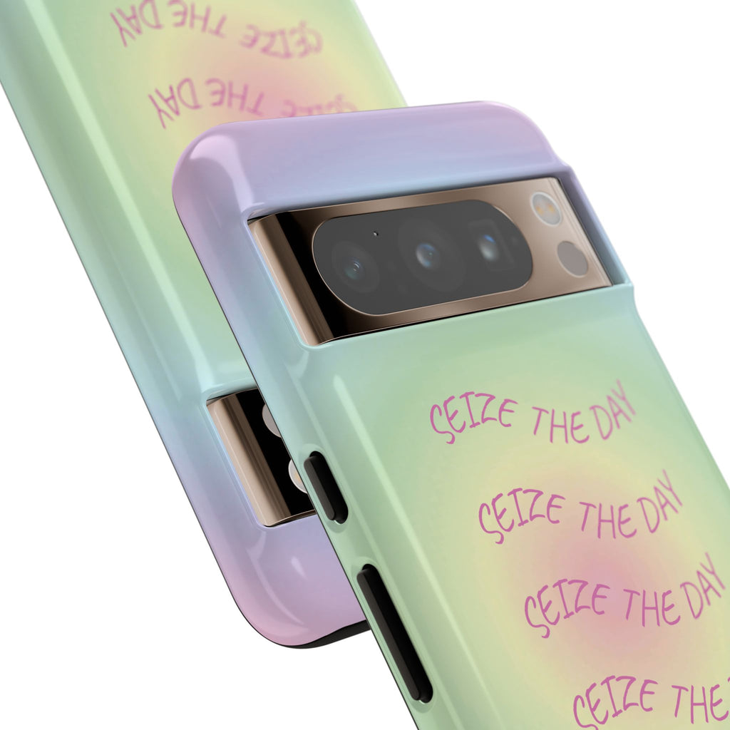 Bermuda Halo Seize The Day Pastel Gradient Tough Phone Case