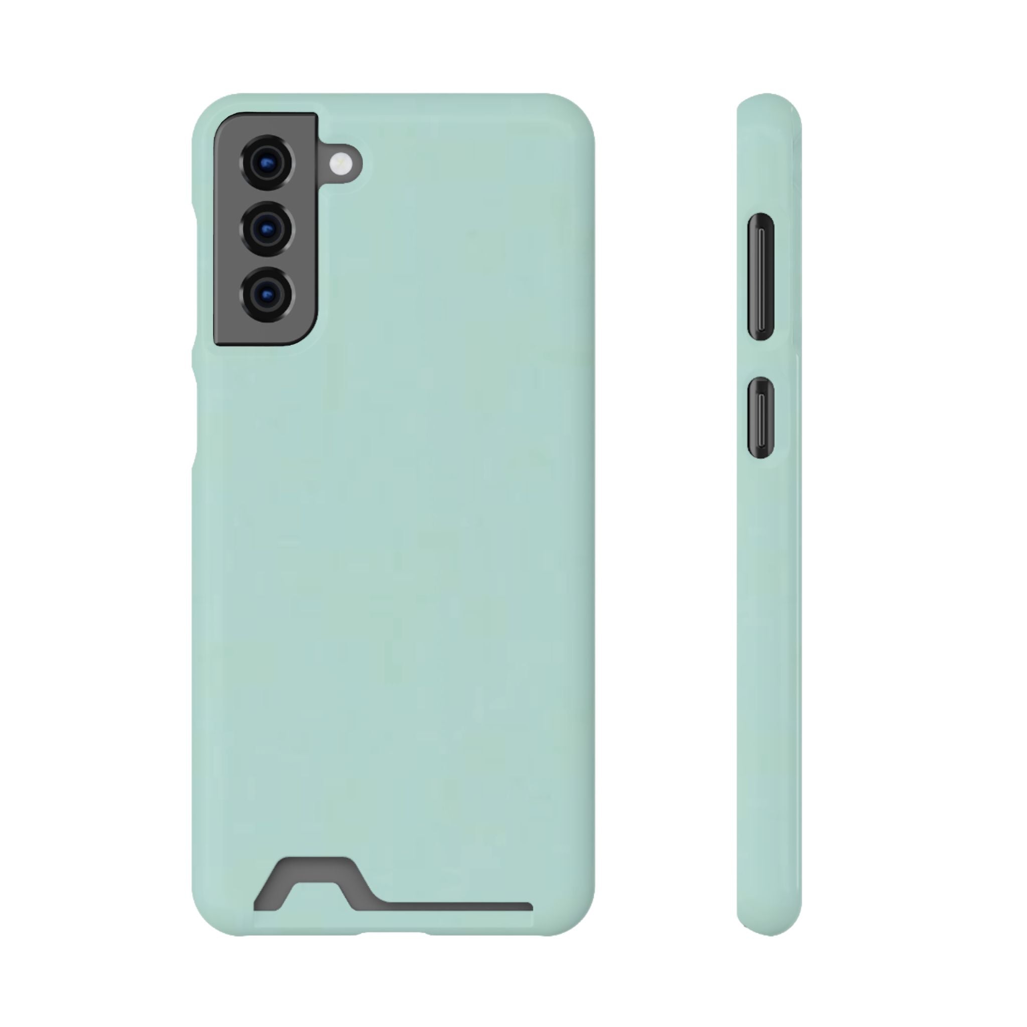 Light Mint Card Holder Phone Case