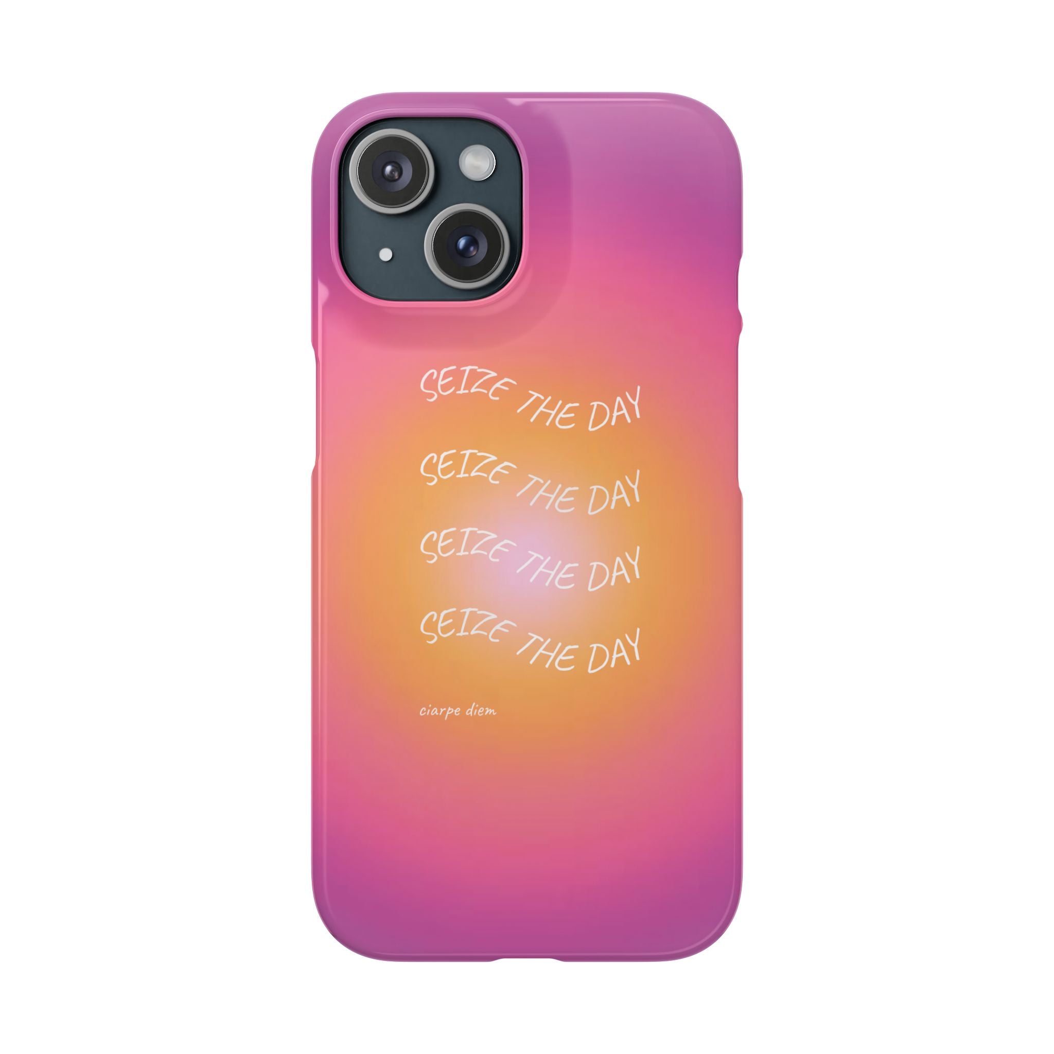 Carpe Diem Sunburst Gradient Snap Phone Case