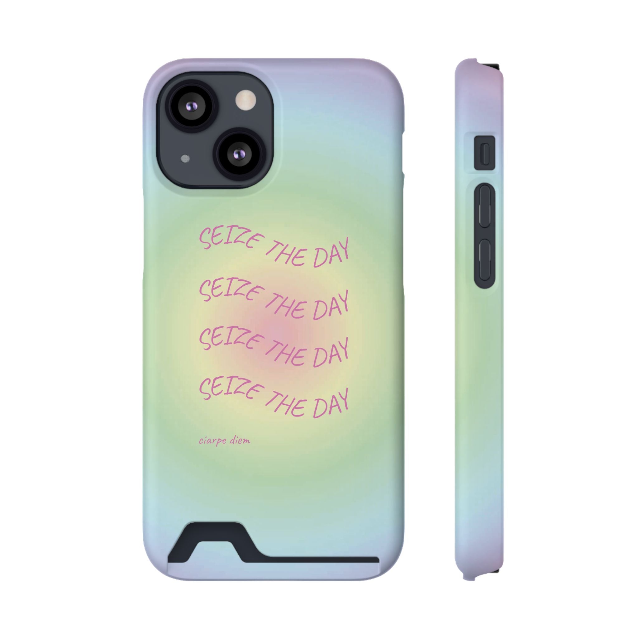 Bermuda Halo 'Seize The Day' Card Holder Phone Case