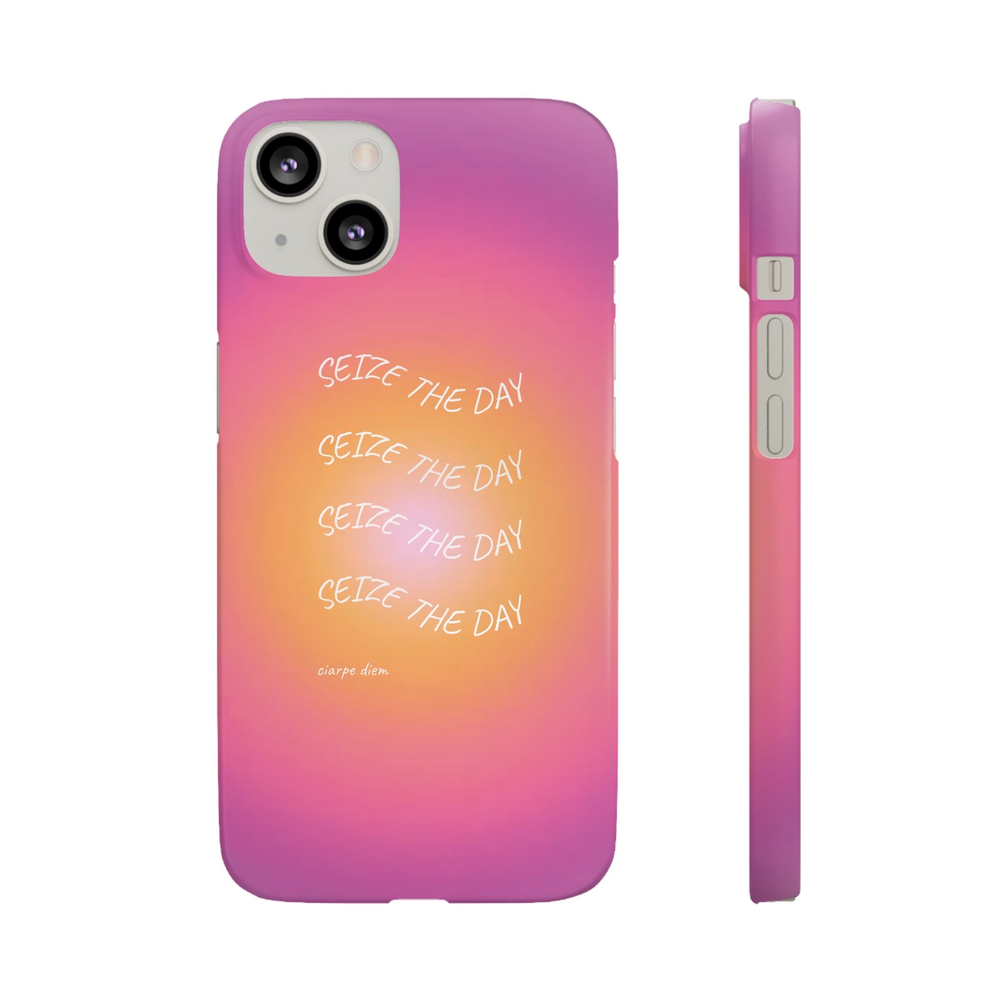 Carpe Diem Sunburst Gradient Snap Phone Case