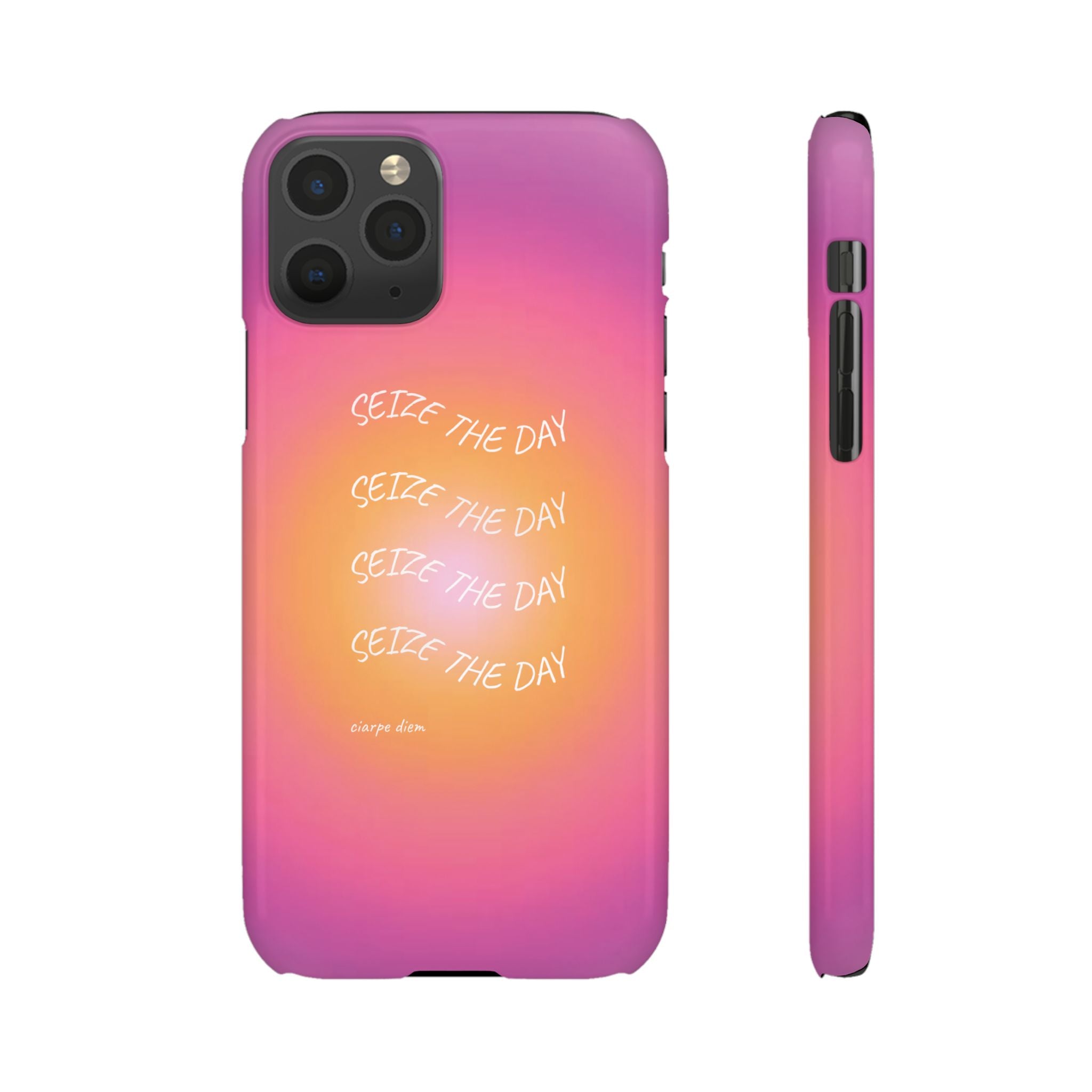 Carpe Diem Sunburst Gradient Snap Phone Case