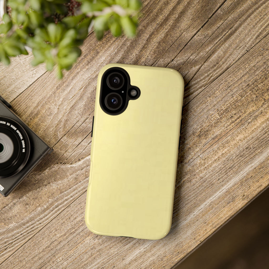 Pale Yellow Protective Phone Case