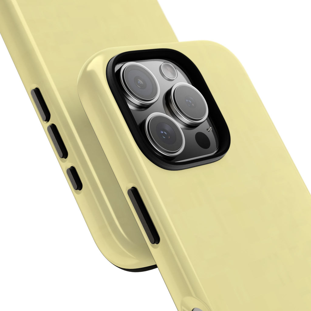 Pale Yellow Protective Phone Case