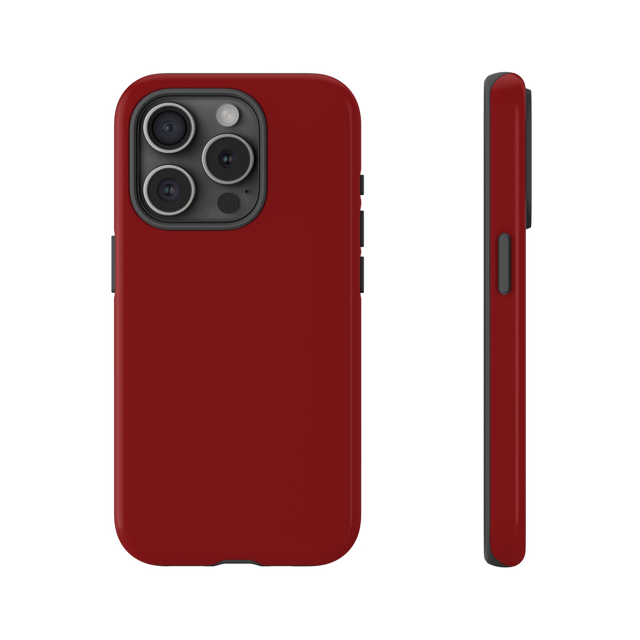 Dark Red Protective Phone Case
