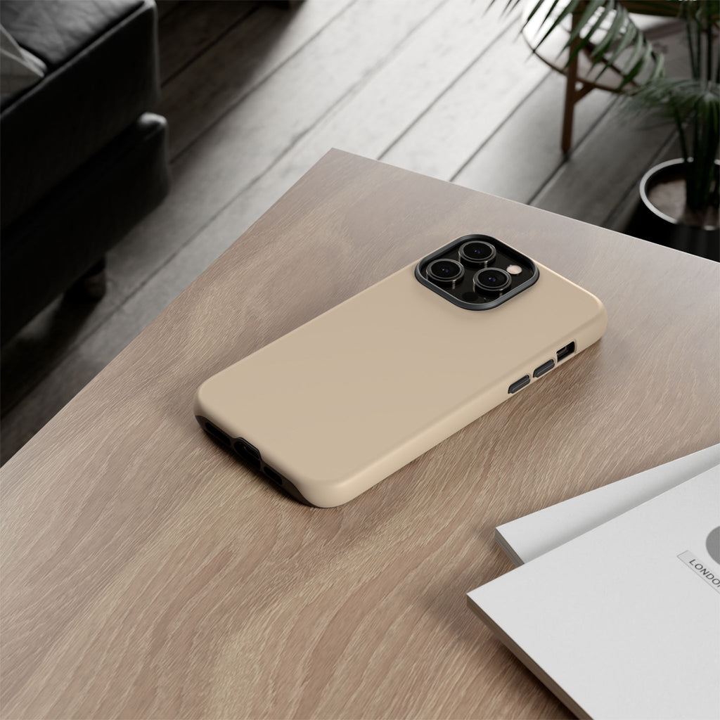 Beige Protective Phone Case
