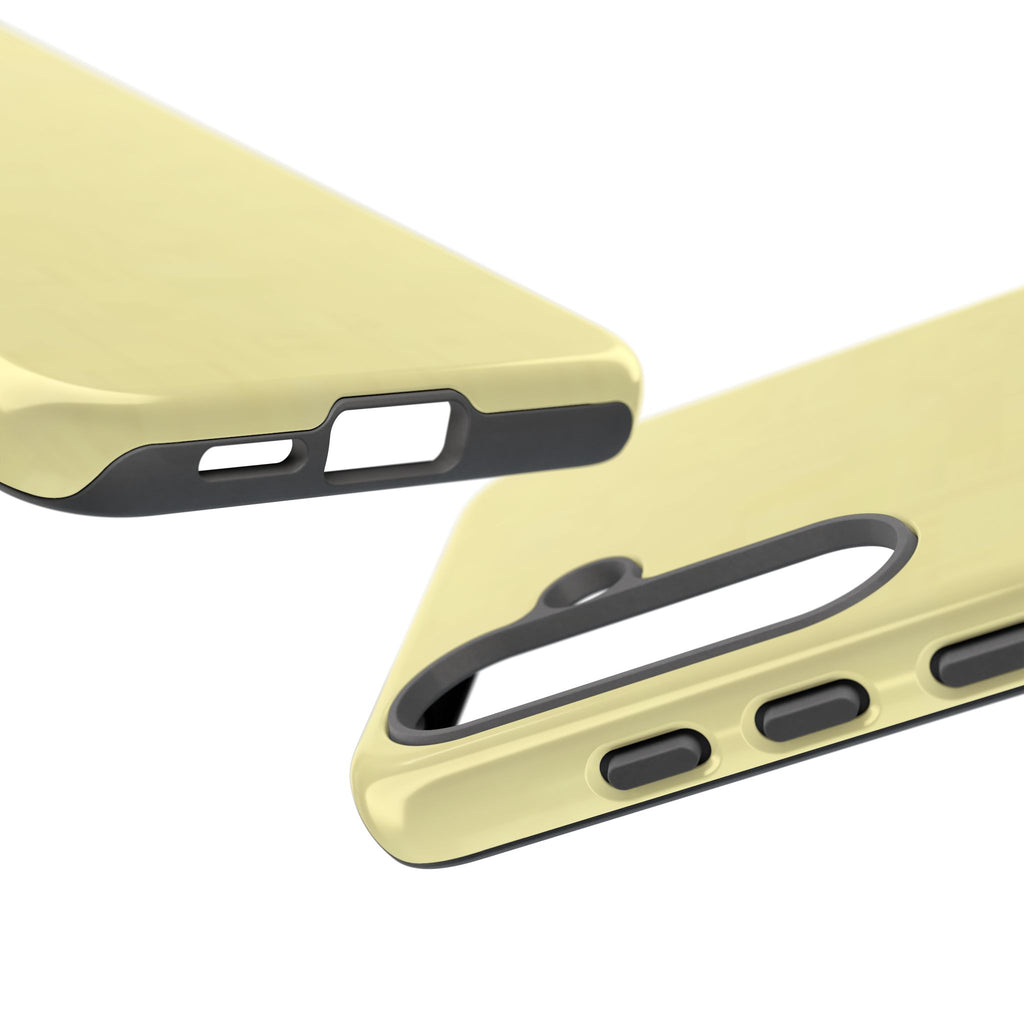 Pale Yellow Protective Phone Case