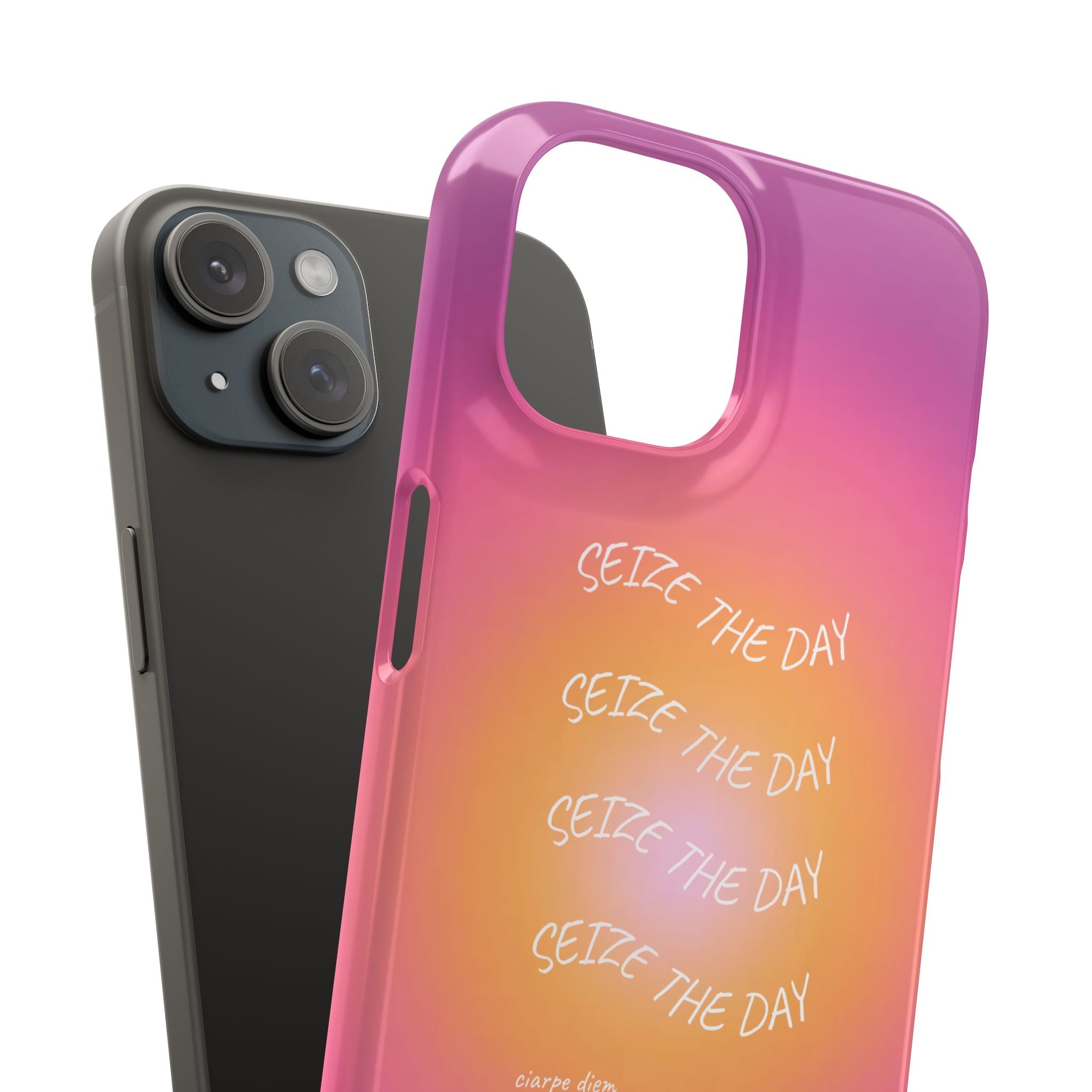 Carpe Diem Sunburst Gradient Snap Phone Case