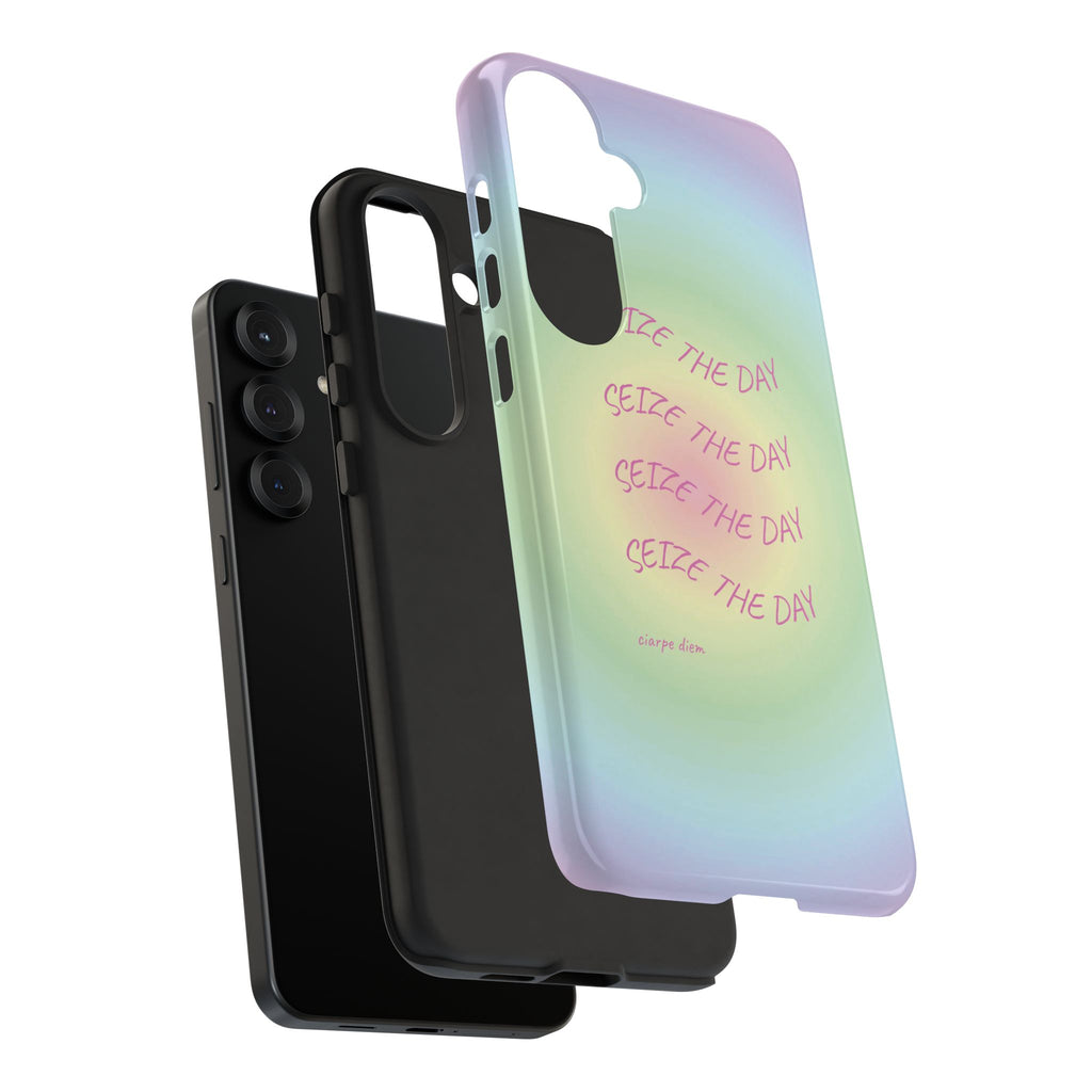 Bermuda Halo Seize The Day Pastel Gradient Tough Phone Case