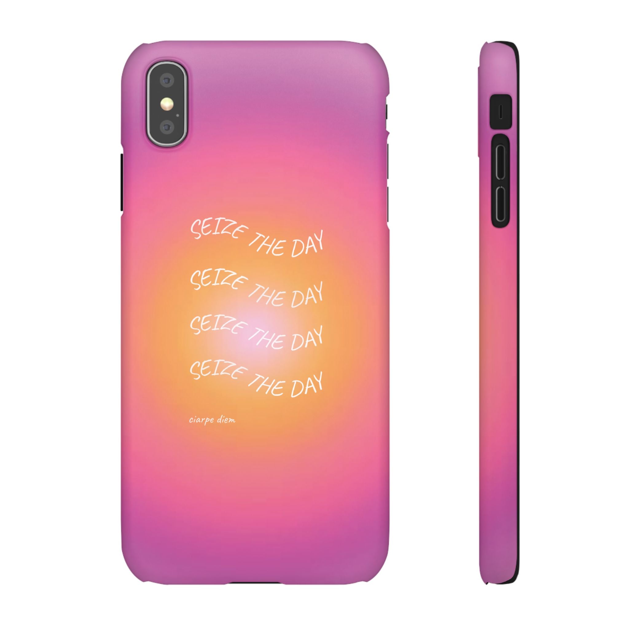 Carpe Diem Sunburst Gradient Snap Phone Case