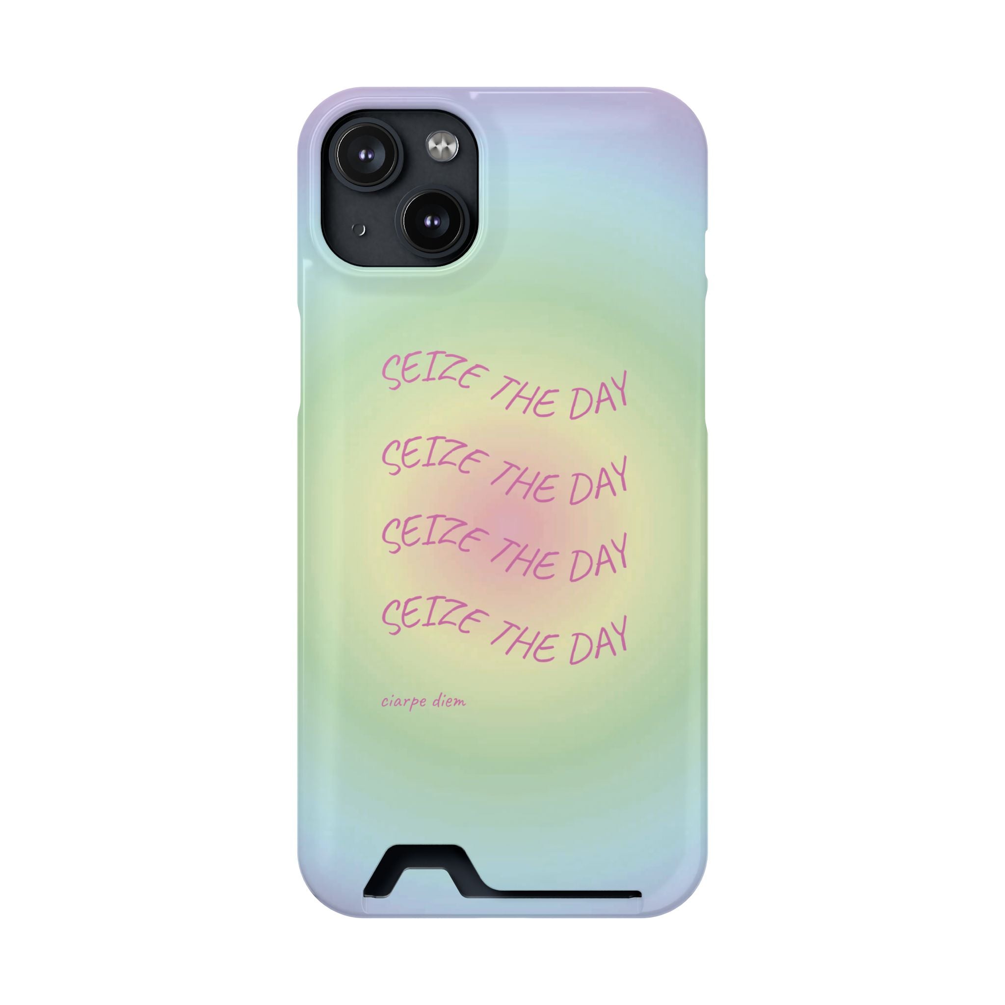 Bermuda Halo 'Seize The Day' Card Holder Phone Case