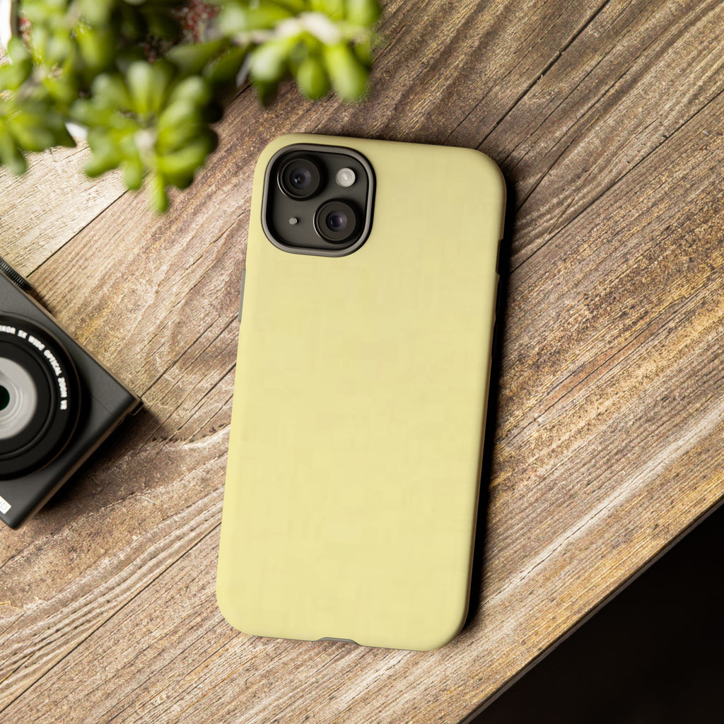 Pale Yellow Protective Phone Case