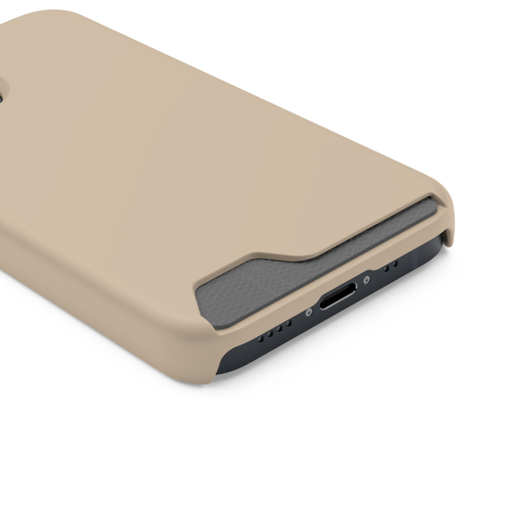 Beige Card-Holder Phone Case