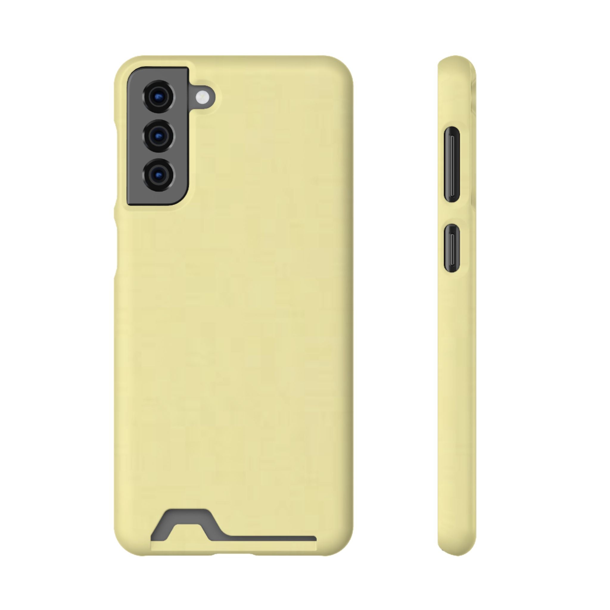 Pale Yellow Card-Holder Phone Case