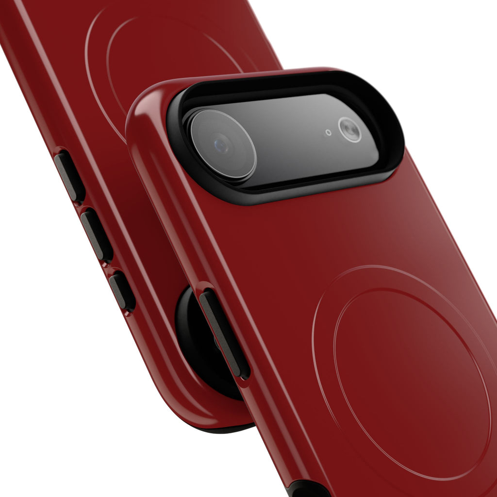 Dark Red MagSafe Protective Phone Case