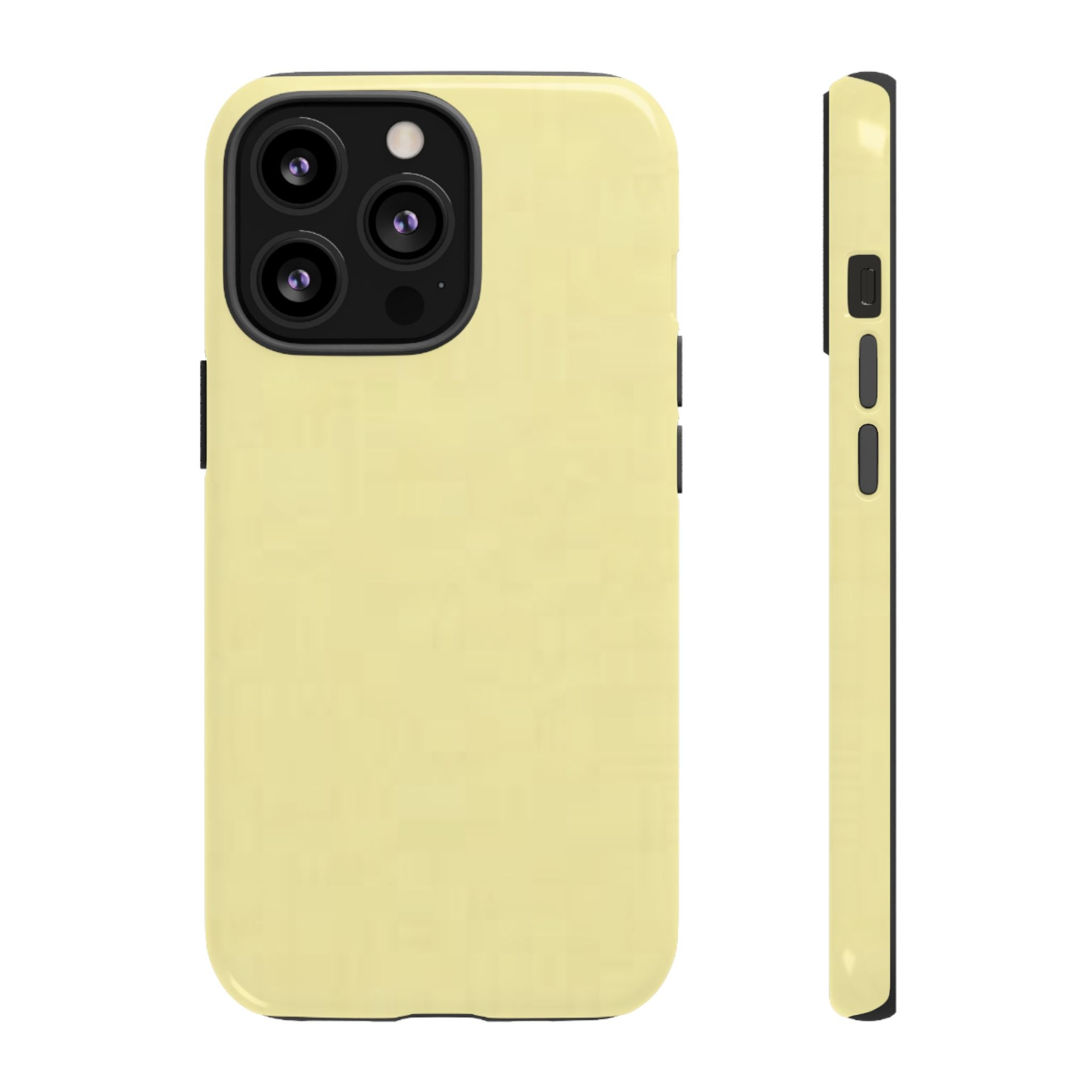 Pale Yellow Protective Phone Case