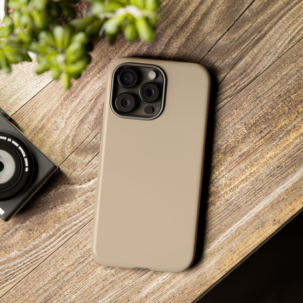 Beige Protective Phone Case