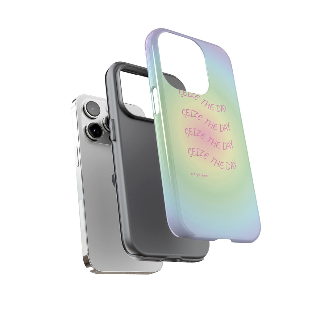 Bermuda Halo Seize The Day Pastel Gradient Tough Phone Case