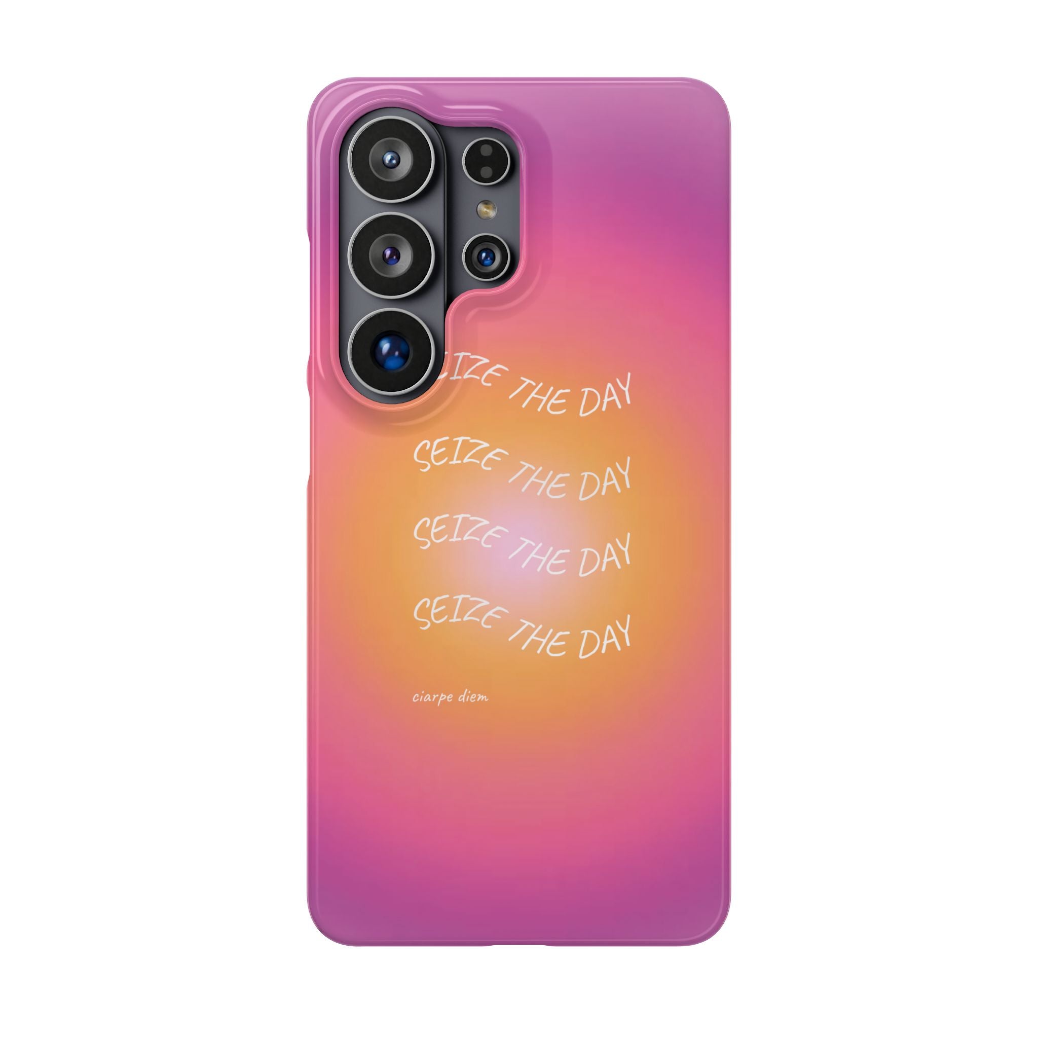 Carpe Diem Sunburst Gradient Snap Phone Case