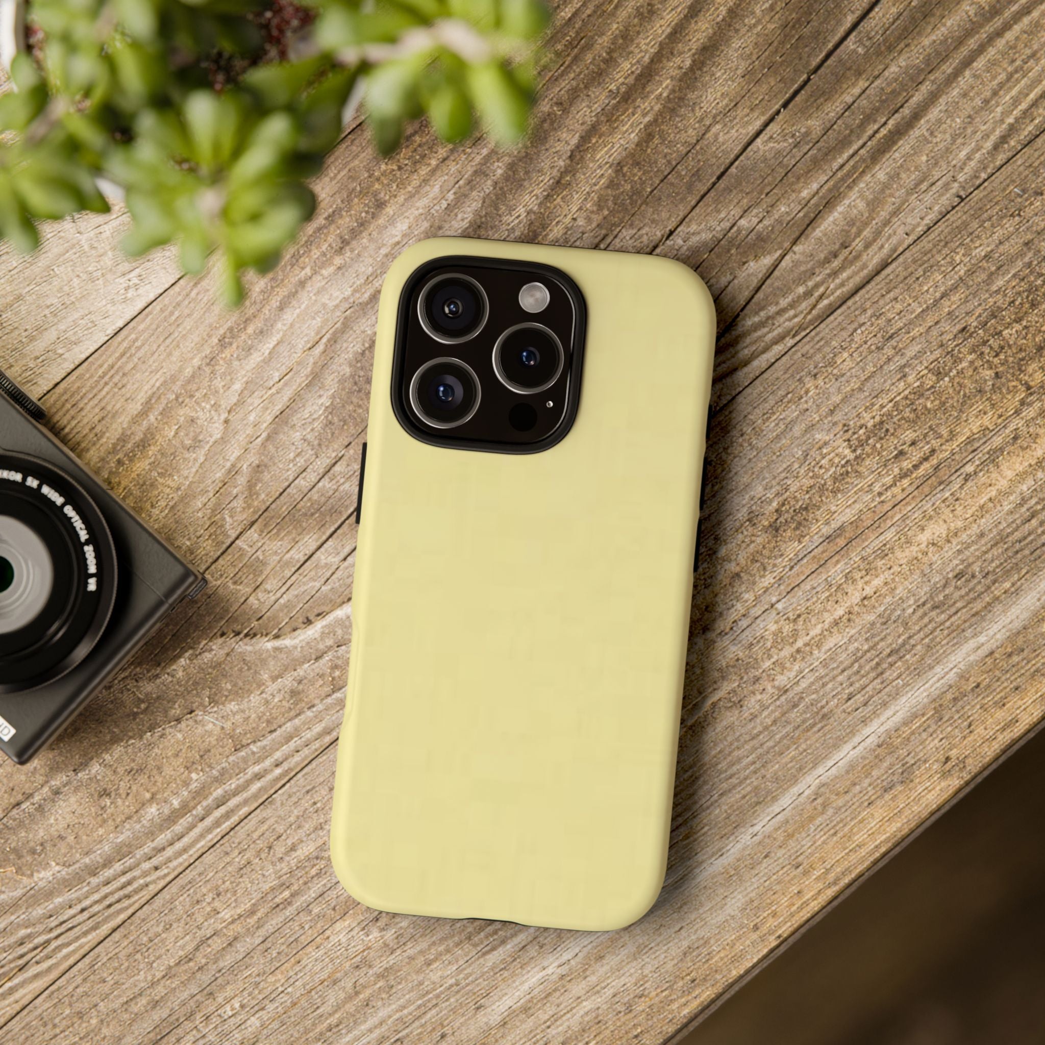 Pale Yellow Protective Phone Case