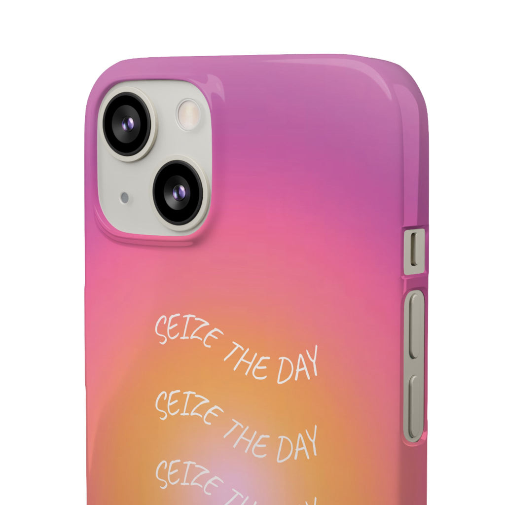 Carpe Diem Sunburst Gradient Snap Phone Case