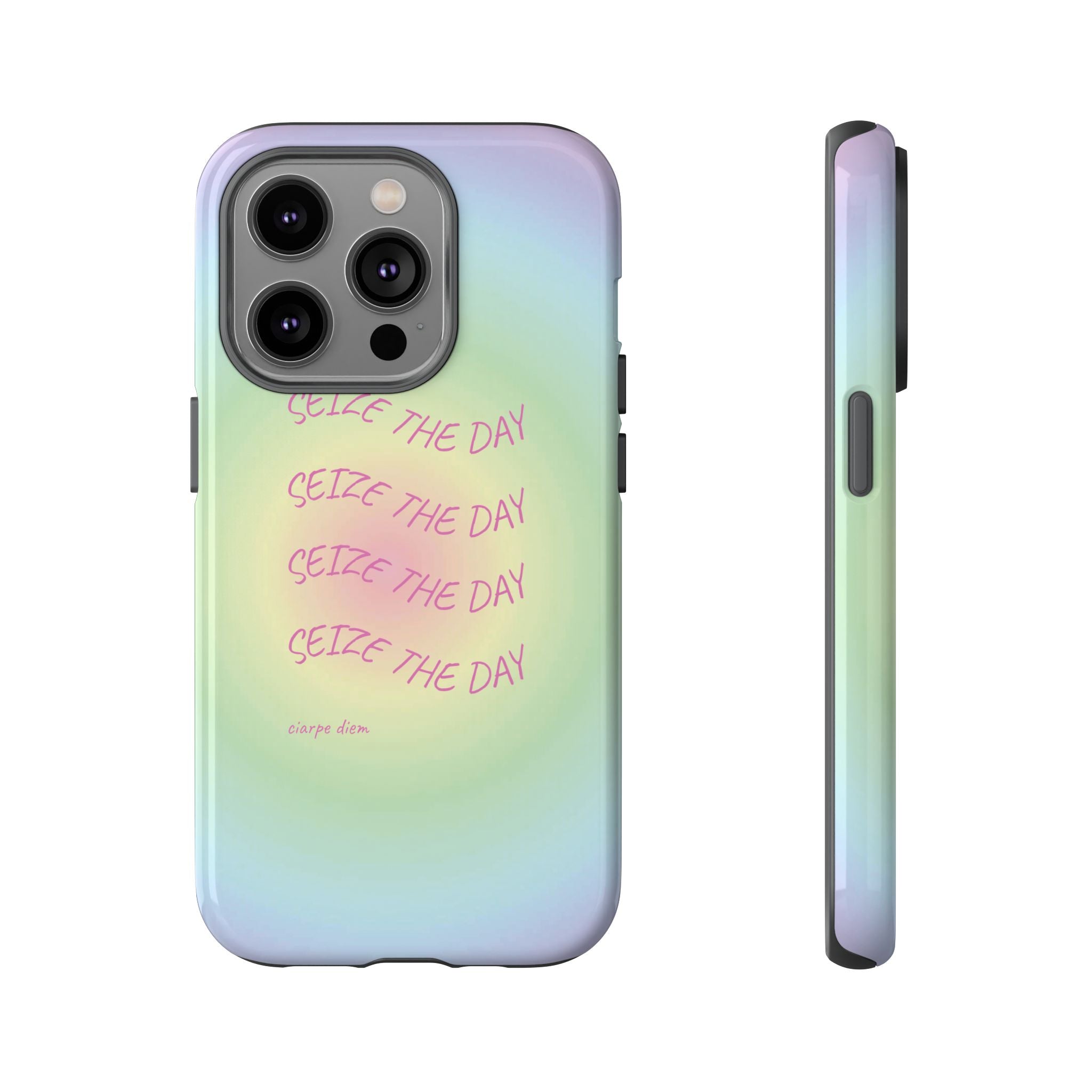 Bermuda Halo Seize The Day Pastel Gradient Tough Phone Case