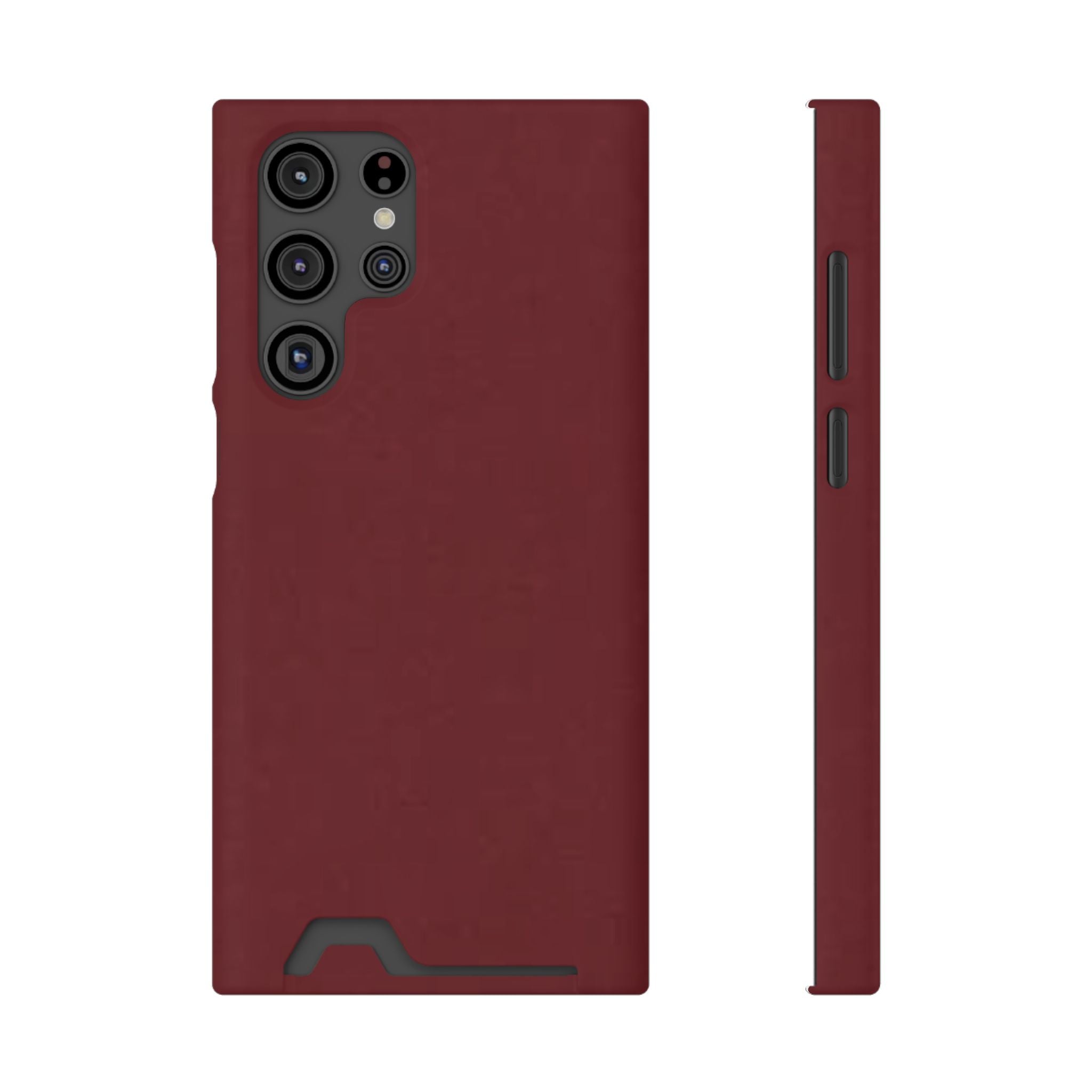 Dark Cherry Card Holder Phone Case