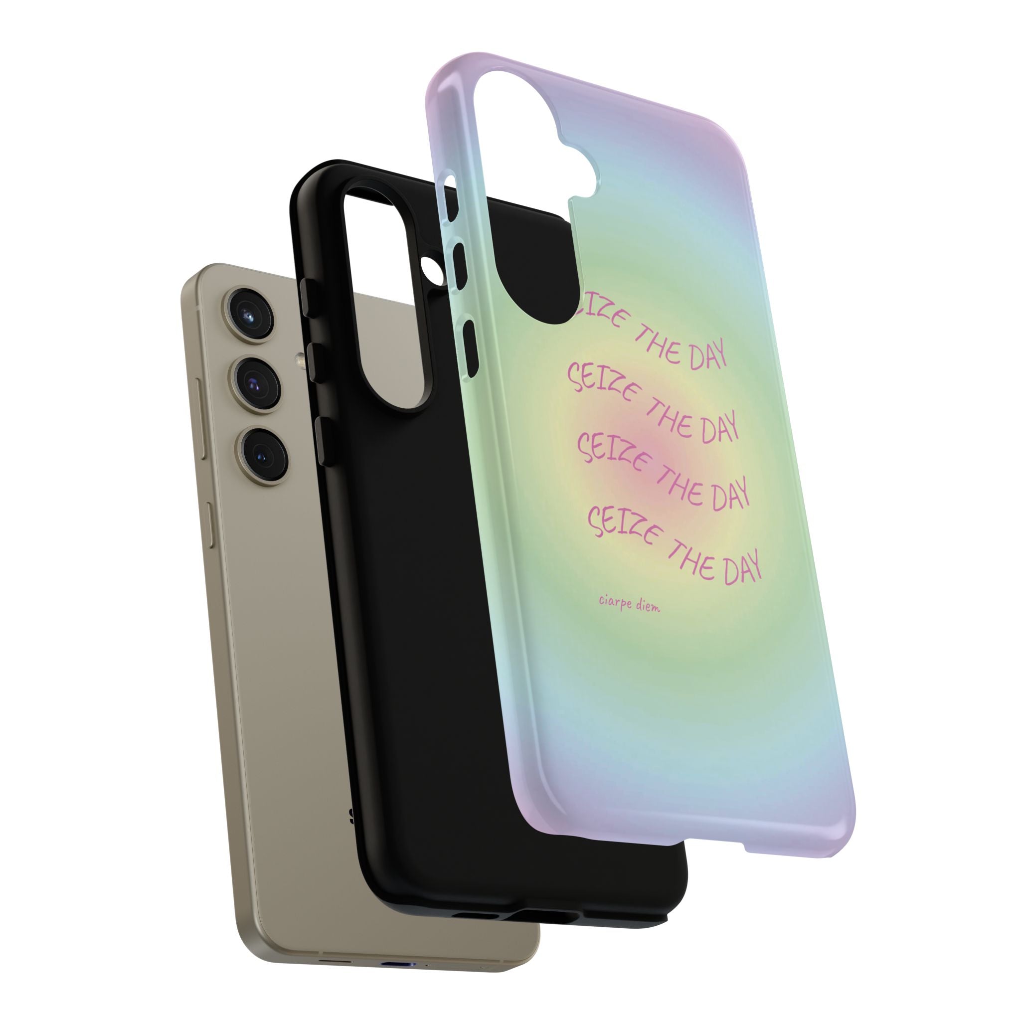 Bermuda Halo Seize The Day Pastel Gradient Tough Phone Case
