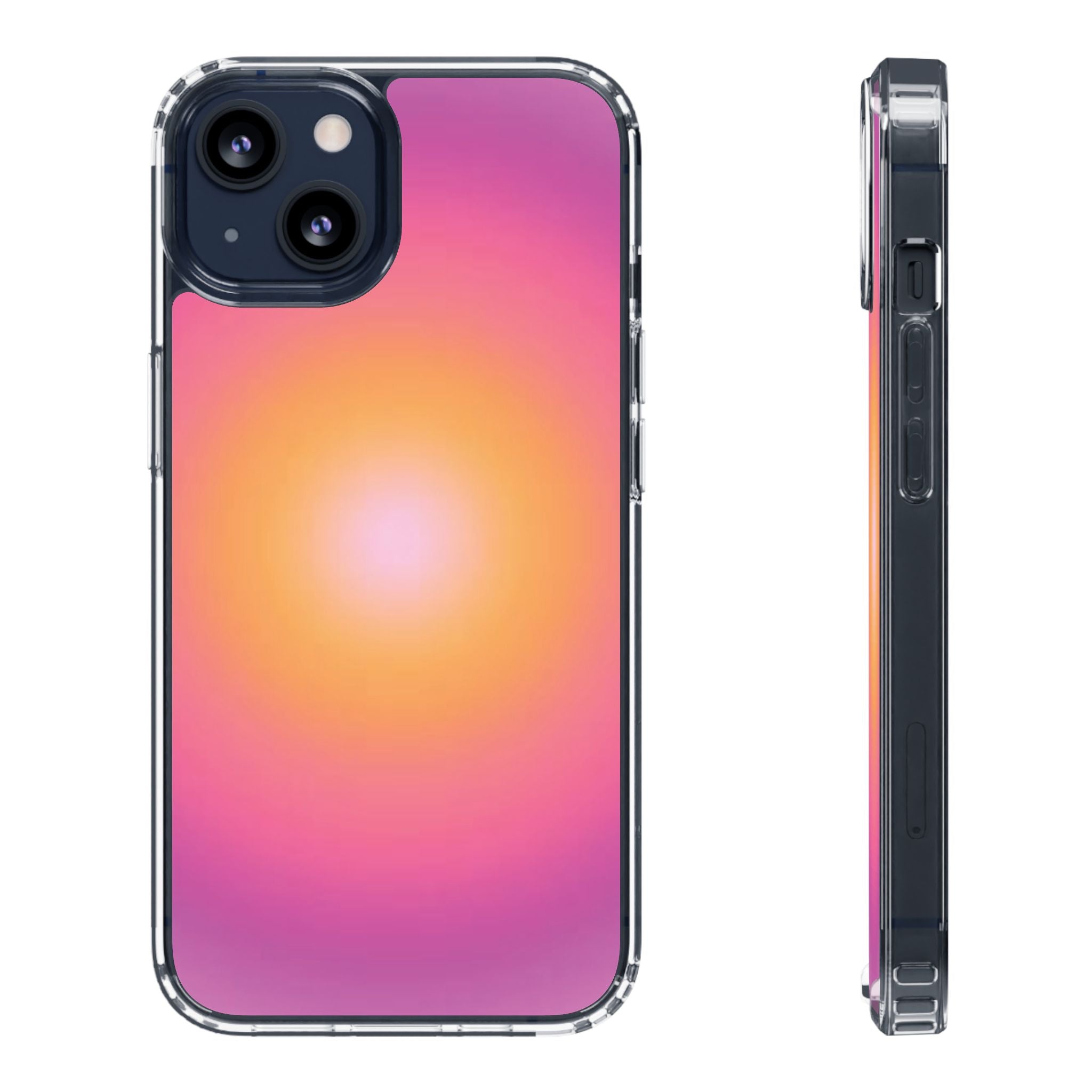 Sunset Gradient Clear Protective Cover