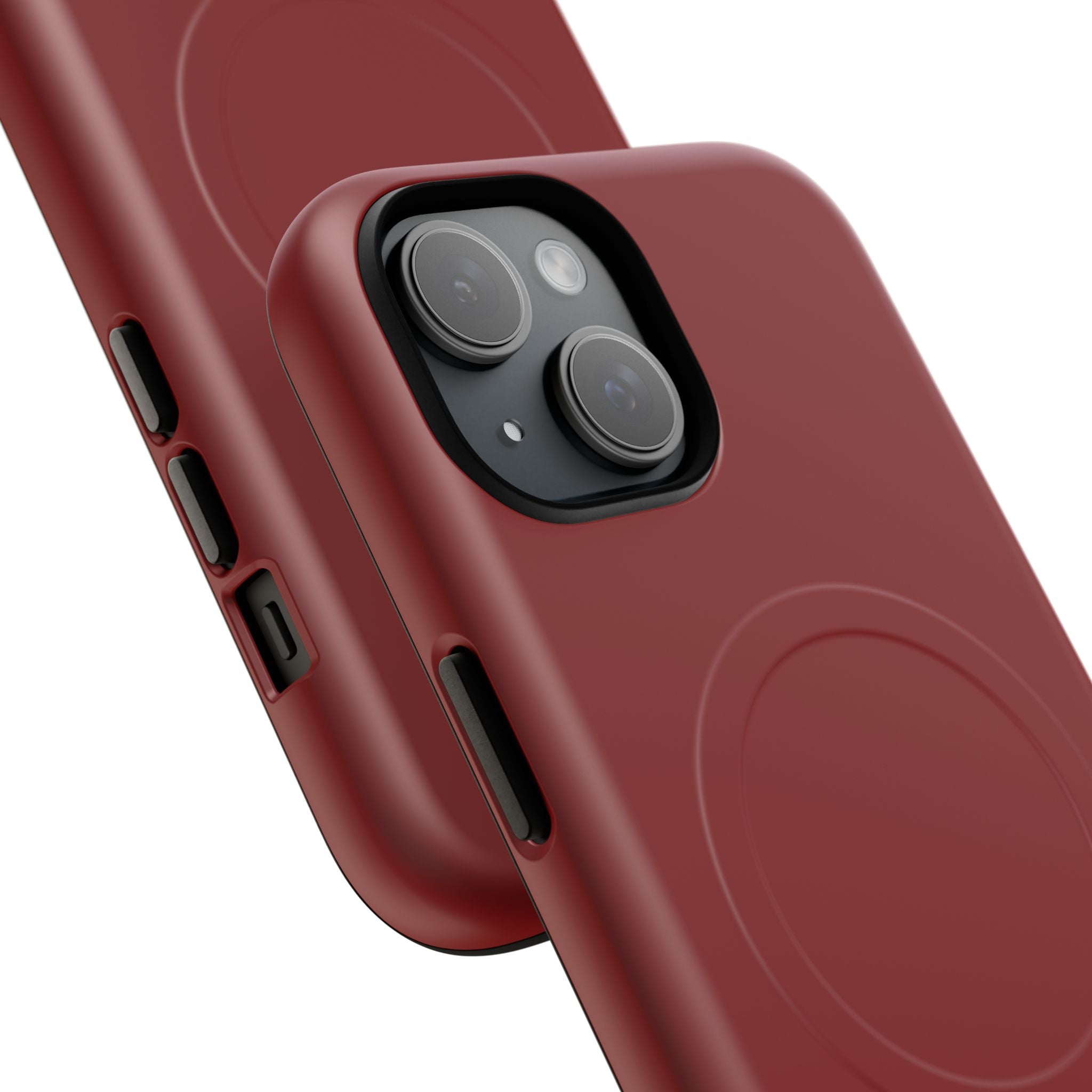Dark Red MagSafe Protective Phone Case