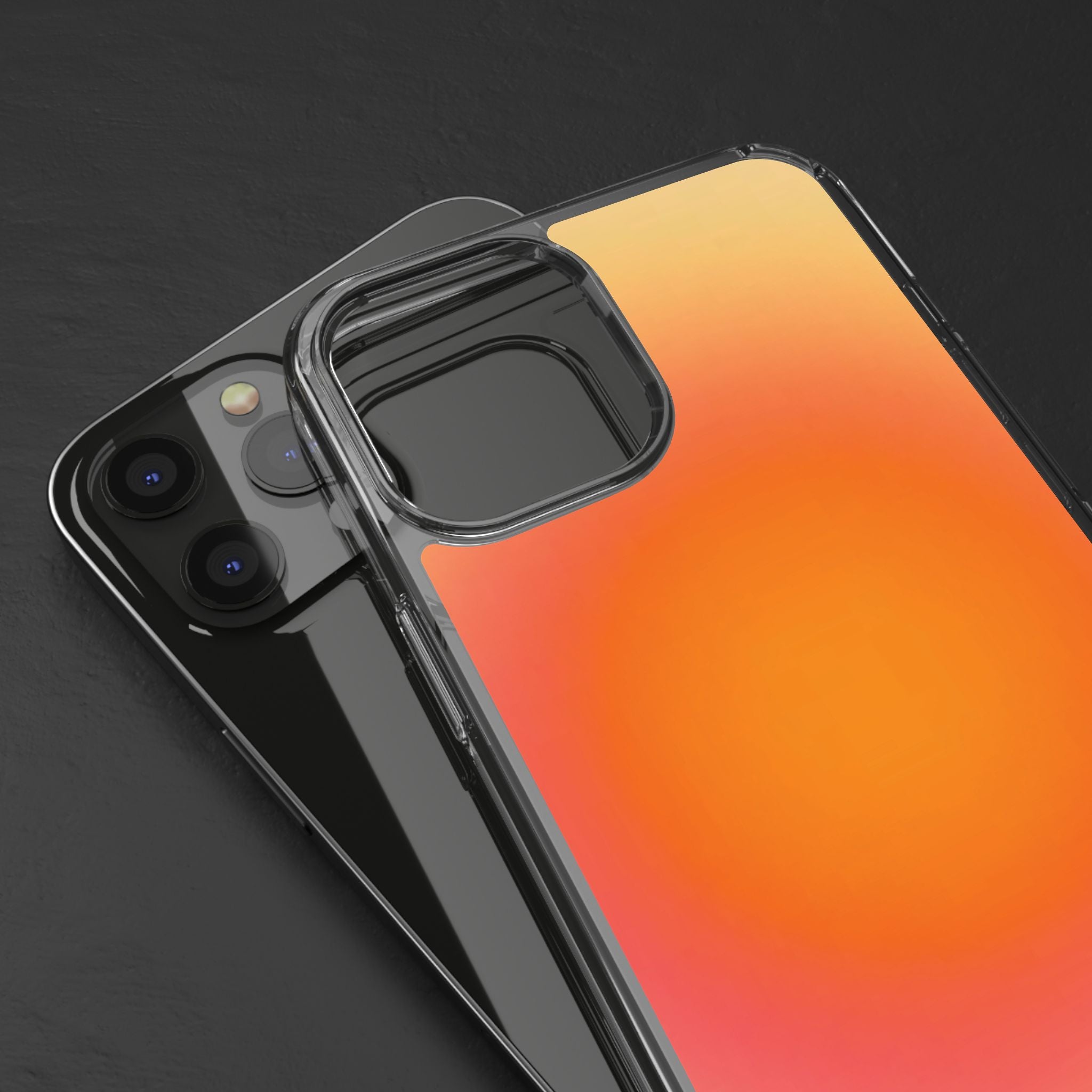 Clear Sunburst Protective Phone Case