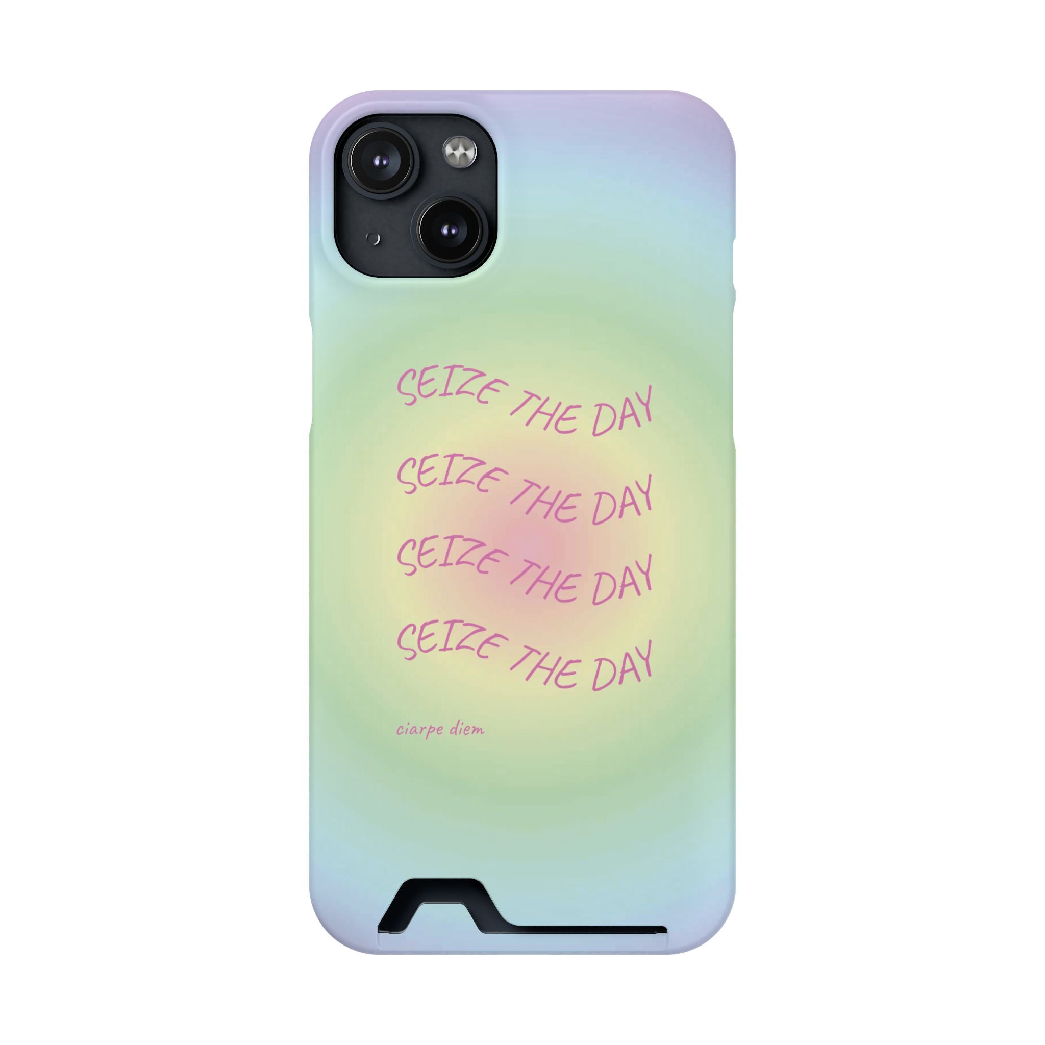 Bermuda Halo 'Seize The Day' Card Holder Phone Case