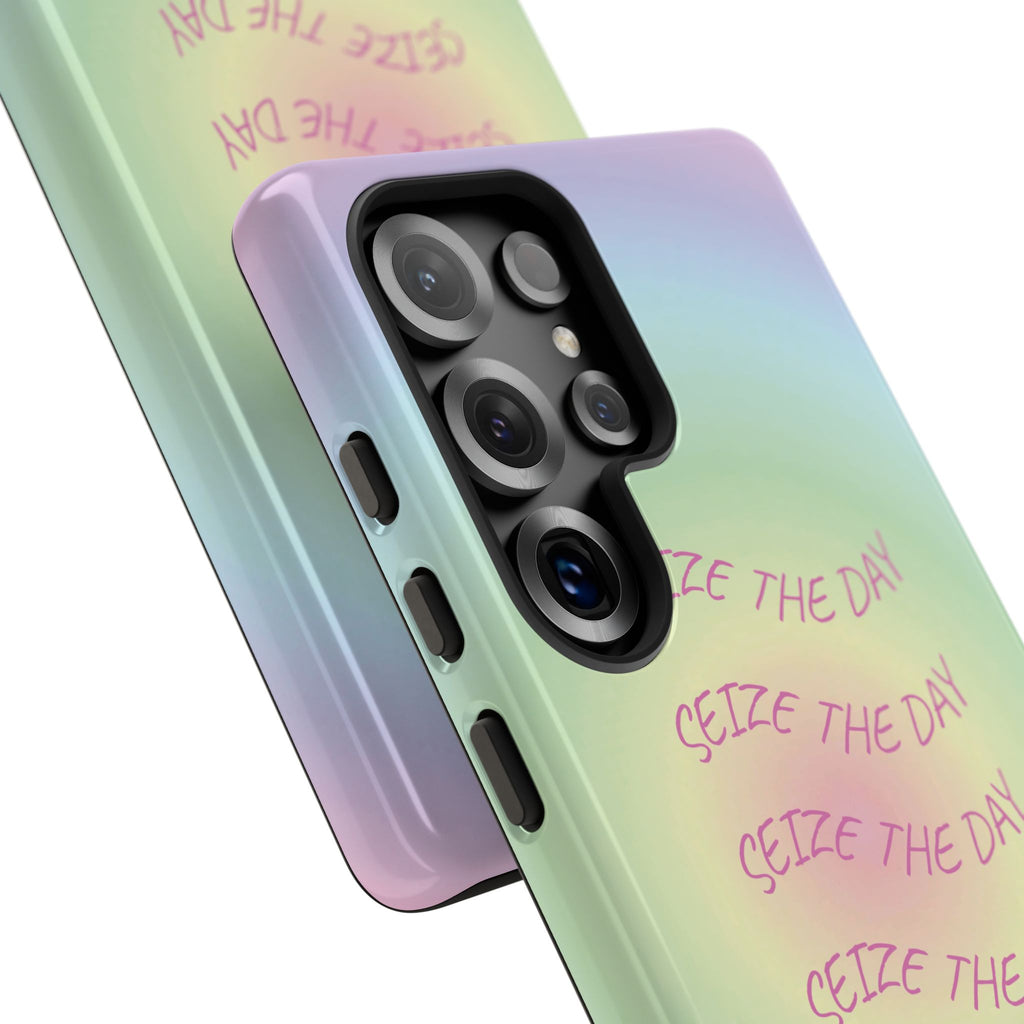 Bermuda Halo Seize The Day Pastel Gradient Tough Phone Case