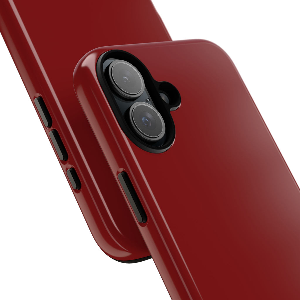 Dark Red Protective Phone Case